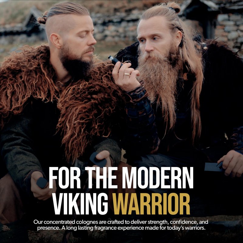 Concentrated Cologne for Men by Beard Struggle - 6x More Longer Than Traditional Colognes - Silver Collection - Viking Storm - Mens Cologne, 15 mL / 0.5 US. fl. oz. Glass Roller Bottle