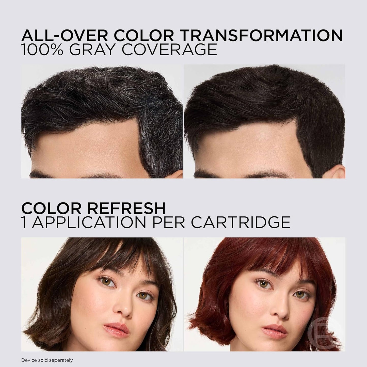 L'Oreal Paris Colorsonic Hair Dye Device - Mistake-Free Root Touch Up & Gray Coverage | All Hair Colors Available