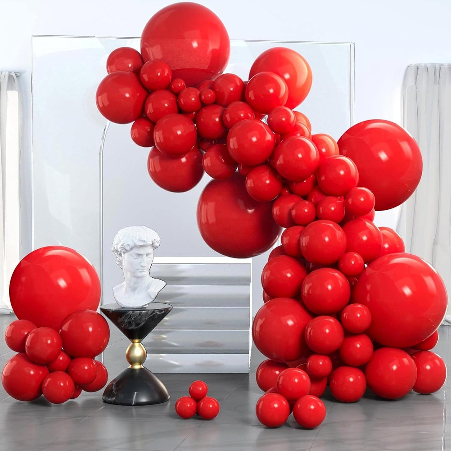 Black Balloon Arch Kit - 140 Pcs in 5-18 Inch Sizes for Baby Showers, Birthdays & Anniversaries | Elegant Black Decor