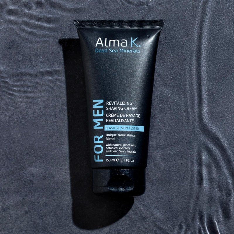 Alma K Revitalizing Shaving Cream - Nourishing and Calming Mens Shaving Cream with Dead Sea Minerals, Argan Oil - Gentle Shave Cream for Men - 5.1 oz