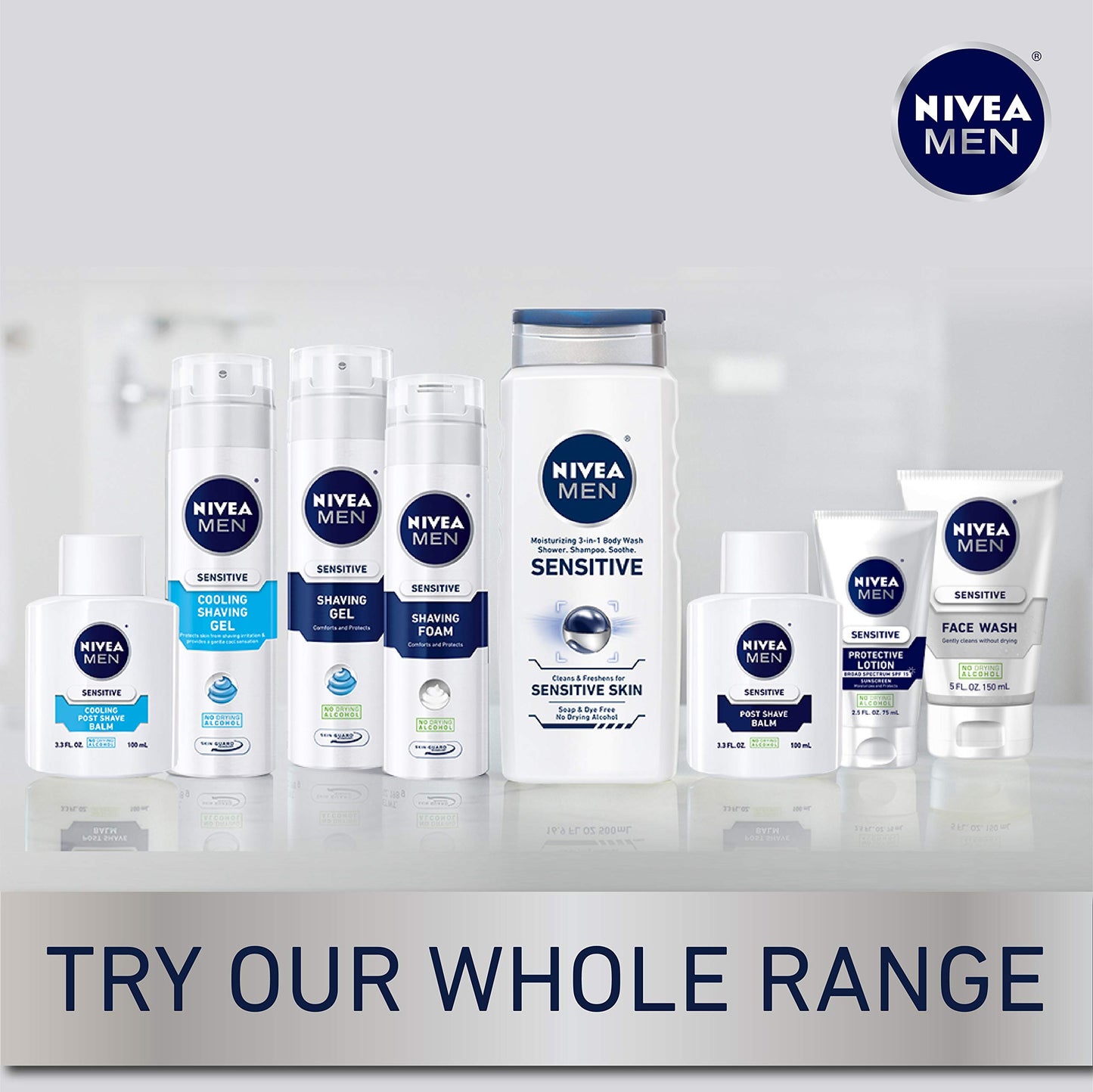 Nivea Men Sensitive Post Shave Balm - Soothes And Moisturizes Skin After Shaving - 3.3 Fl. Oz. Bottle