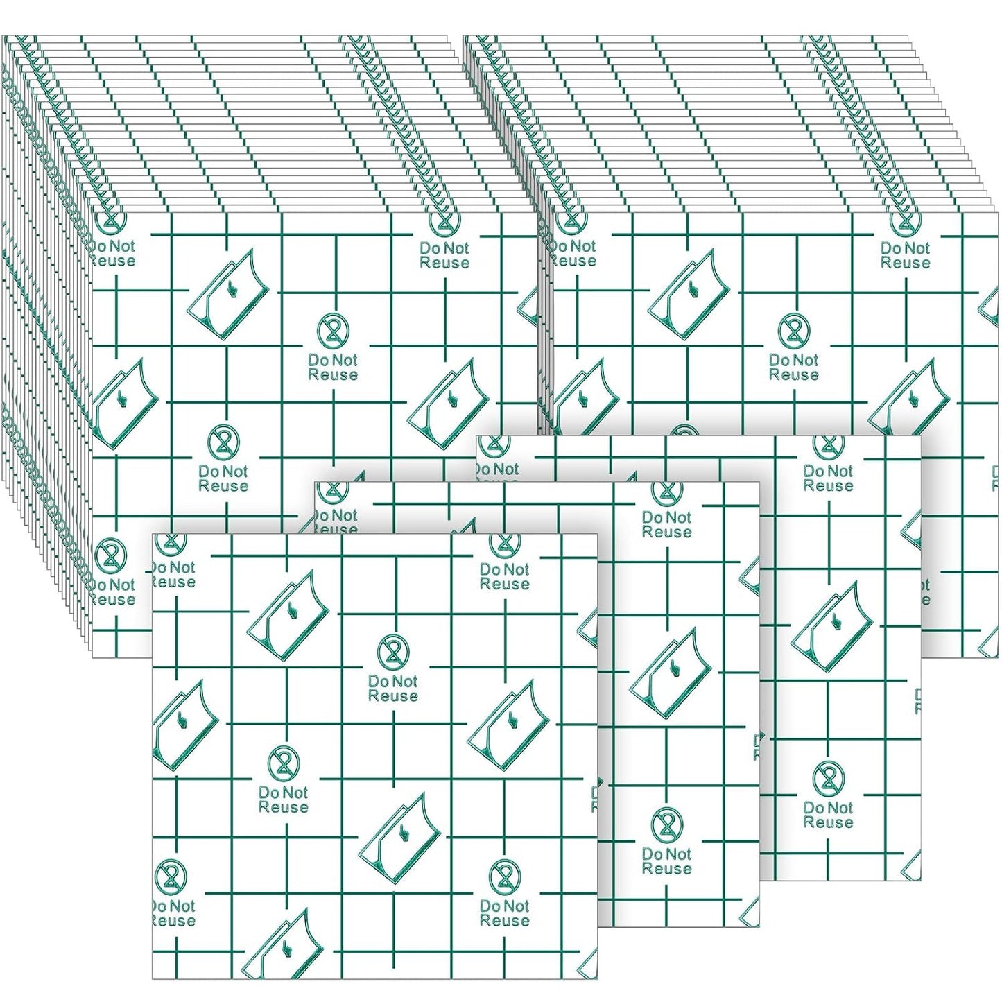 Makeup Hand Palette - 200 Disposable Waterproof Mixing Trays | 2.36 x 2.36 Inch