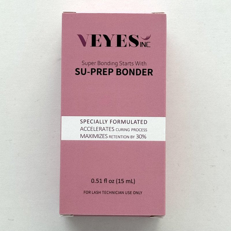 VEYES INC Super Lash Bonder for Eyelash Extensions SU-PREP Bonder, Glue Accelerator, Lash Sealant, Adhesive Companion, Reducing Glue Fumes and Extending Eyelash Retention Time, Salon Eyelash Supplies