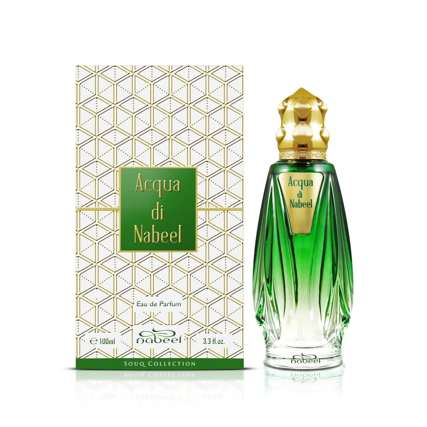 Nabeel Souq Collection - Acqua Di Nabeel for Unisex - Arabian Perfume for Women & Men with Lemon, Grapefruit, Oud, Jasmine, Vetiver, and Leather Scent - Arabic Cologne - Travel Size - 3.3 oz EDP Spray