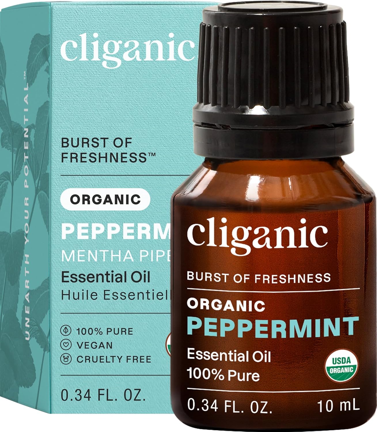 Cliganic Organic Lavender Essential Oil - 100% Pure Aromatherapy Oil | Non-GMO, 15ml