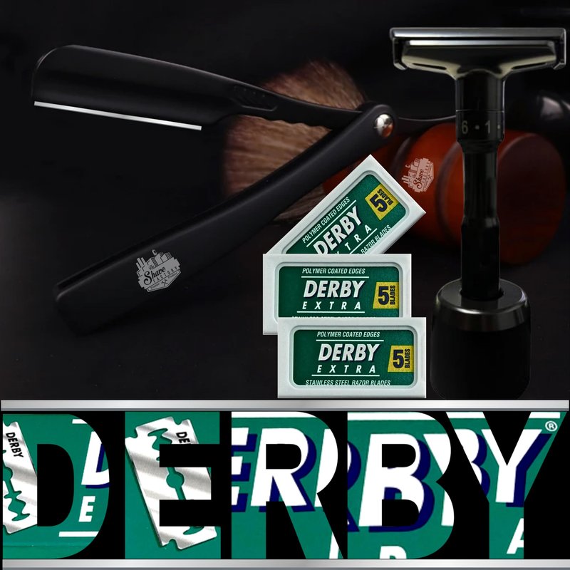 Derby Extra Professional Double Edge Razor Blades for straight razor (25)