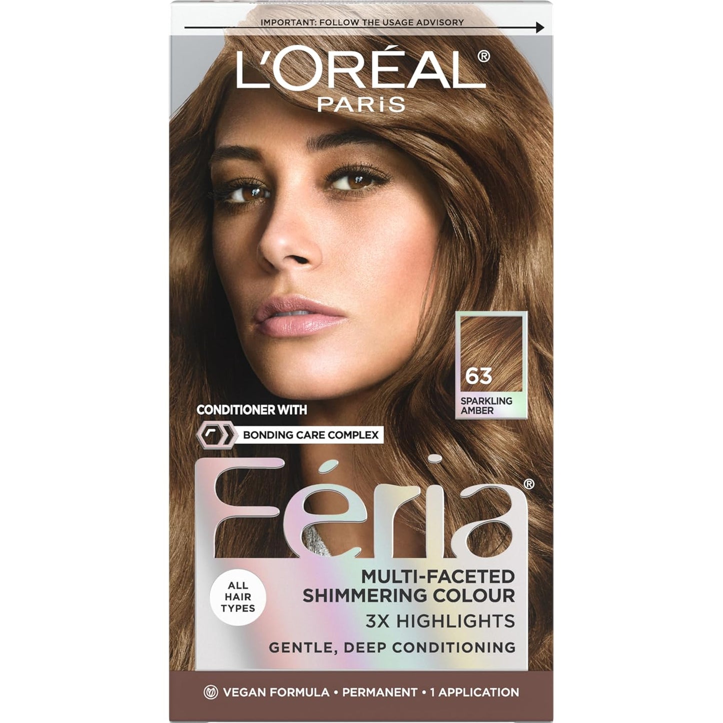 L’Oreal Paris Feria Hair Color - High Intensity Jet Black Dye for 3X Highlights | 1 Kit