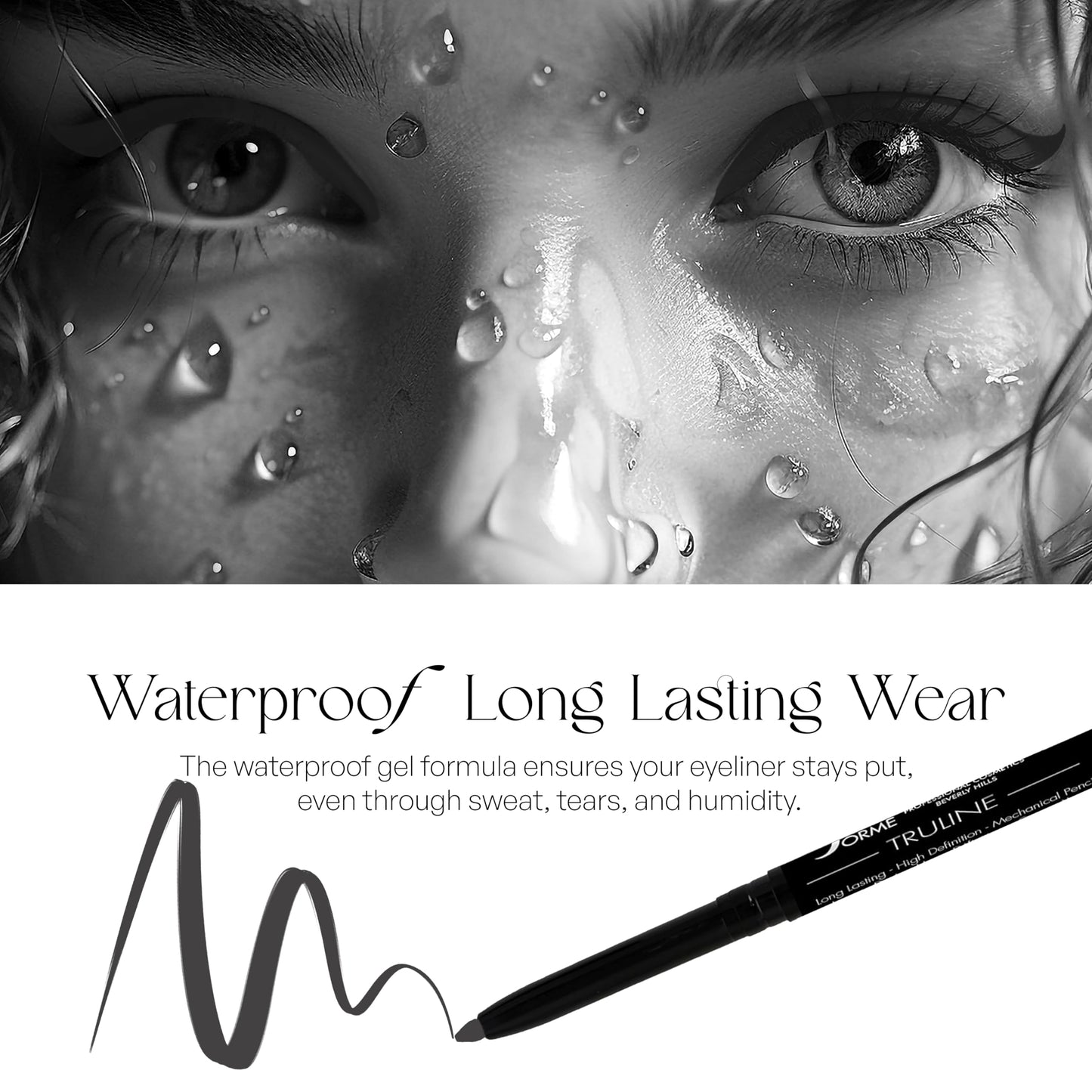SORMÉ Truline Professional Mechanical Smudge Proof Eyeliner Pencil - Vitamin E Waterproof Gel Formula with Finest Color Pigment & Ultra Creamy - Nourishes Skin for All Day Long - 0.1 Ounce - Stone