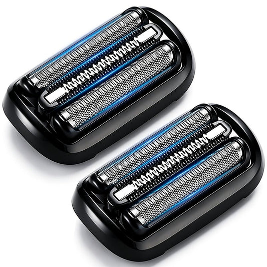 53B Shaver Head Replacement,Compatible with Series 5/6 Shavers foil 5020cs 5018s 5035s 5049cs 5050cs 6020s 6040cs 6075cc,2Packs