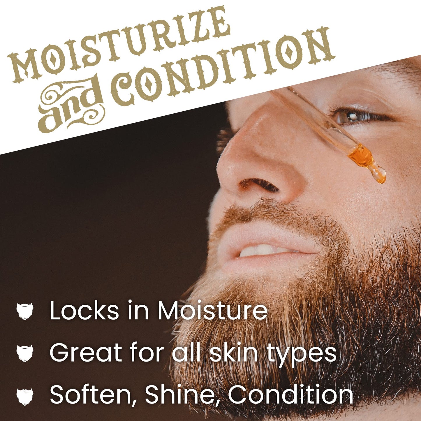 Ink Oil Beard Oil Premium Blend of Organic Oils | Natural Beard Oil for Men Growth | Natural Ingredients for Soothing Beard | Daily Use Moisturizing & Conditioning Oil for Men | Subtle Scent | 1 Oz