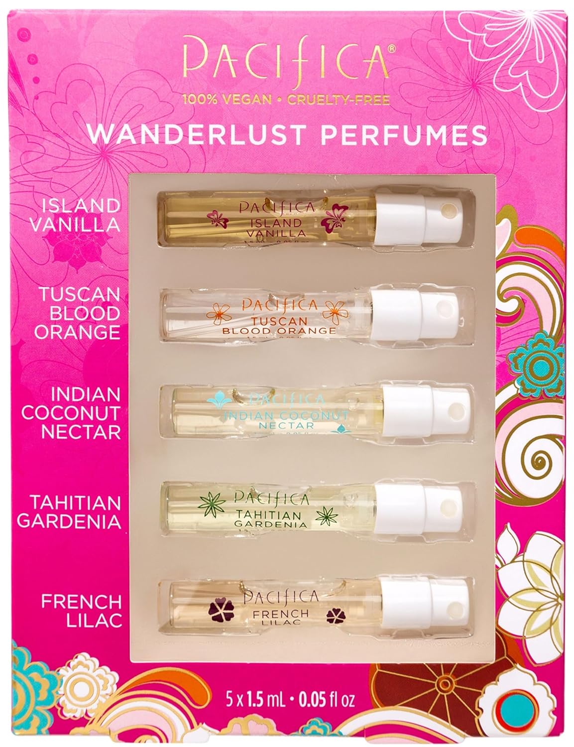 Pacifica French Lilac Spray Perfume - Vegan Floral Fragrance for Women | Fresh-Cut Lilac & Magnolia, 1 oz