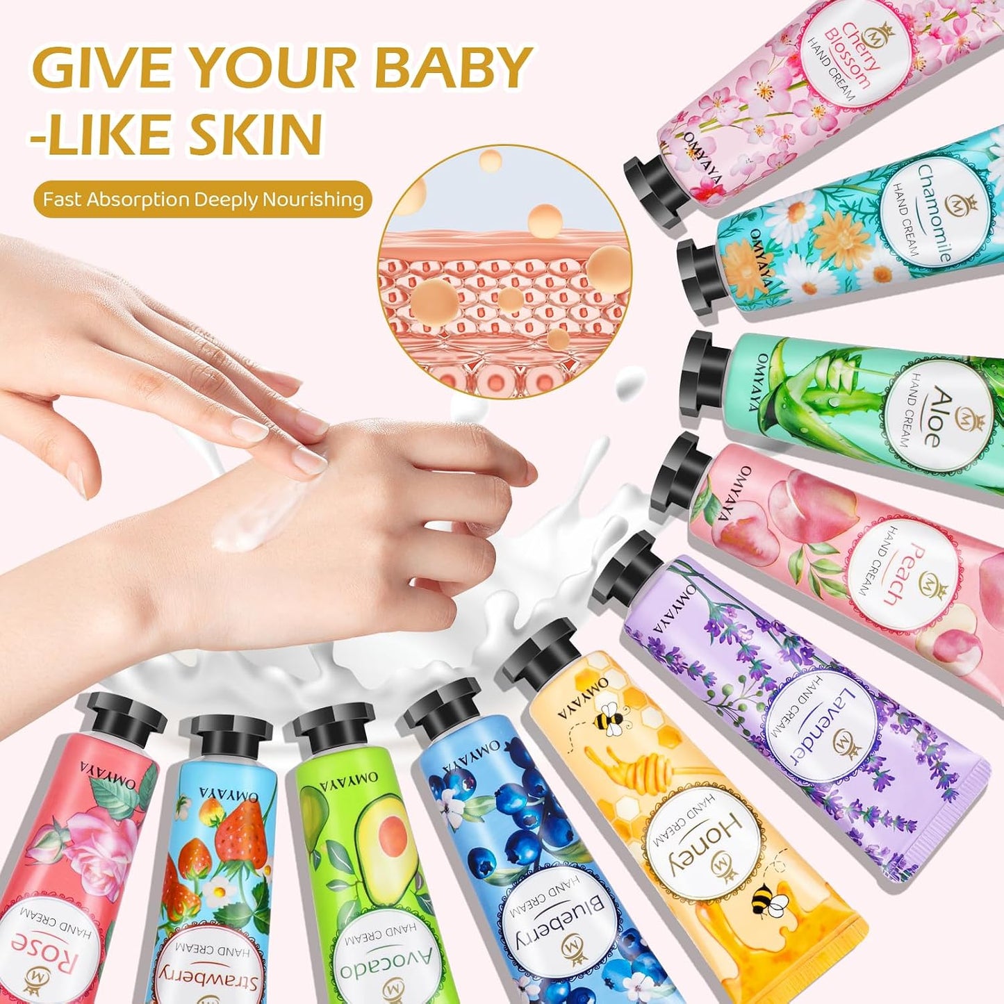 Hand Cream Set - 36 Pack Travel Size Lotion | Perfect Gifts for Mom, Teachers, Nurses & Bridesmaids