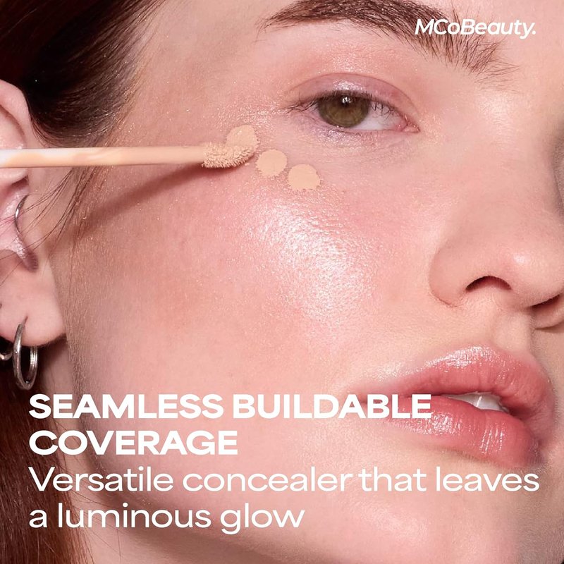 Brighten & Perfect Cream Concealer - Medium Deep Bronze | Hydrating, Buildable Coverage for Dark Circles & Blemishes, Vegan & Cruelty-Free