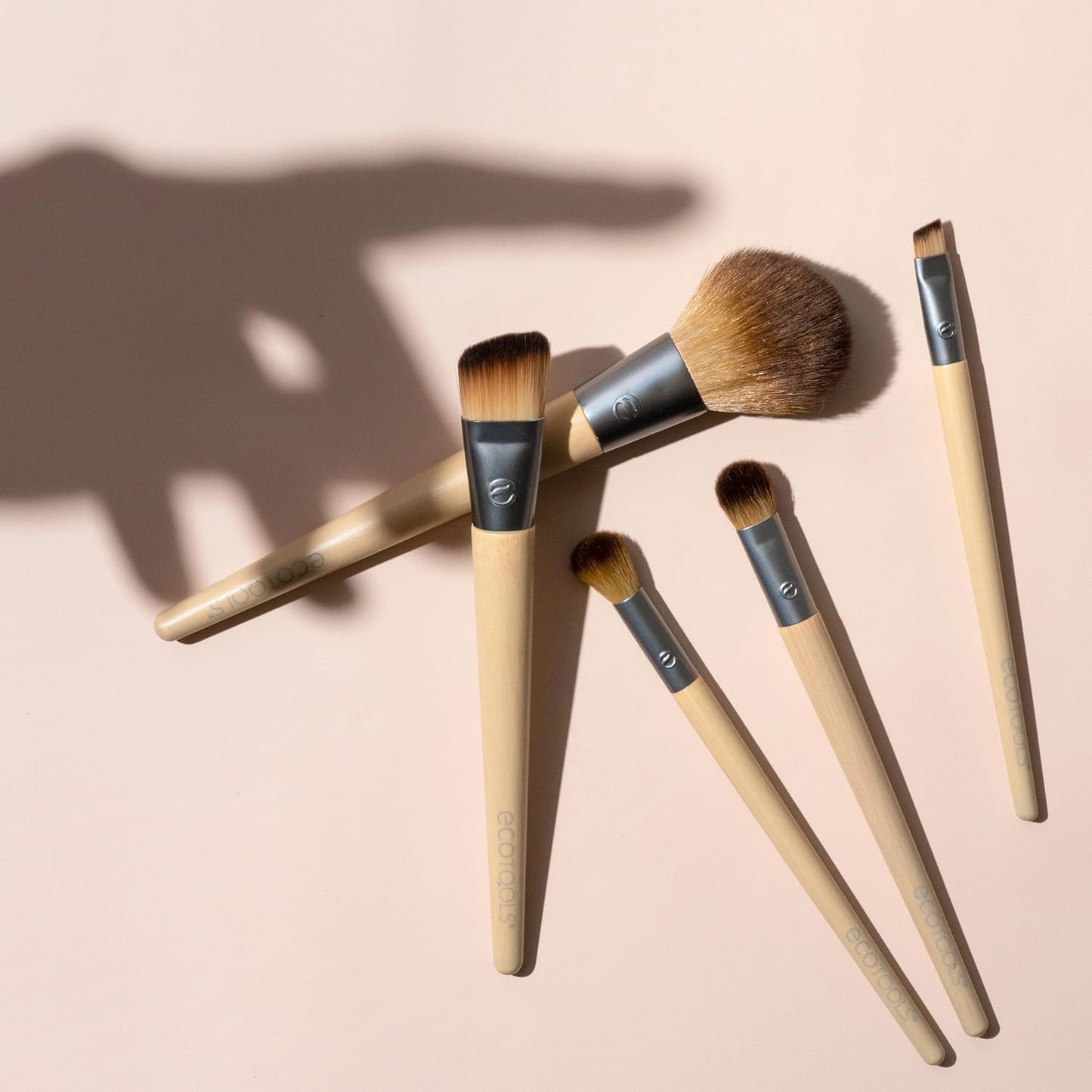 EcoTools Makeup Brush Set - 6 Eco-Friendly Brushes for Eyeshadow, Blush, Concealer & Foundation | Vegan & Cruelty-Free