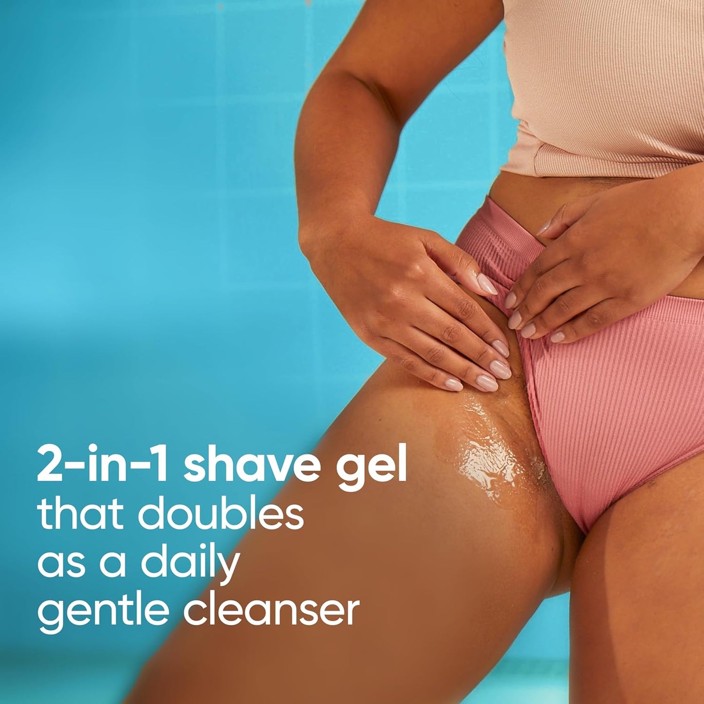 Gillette Venus Shaving Set for Pubic Hair & Skin - Women's Razor with 1 Handle, 2 Blade Refills & Cleanser