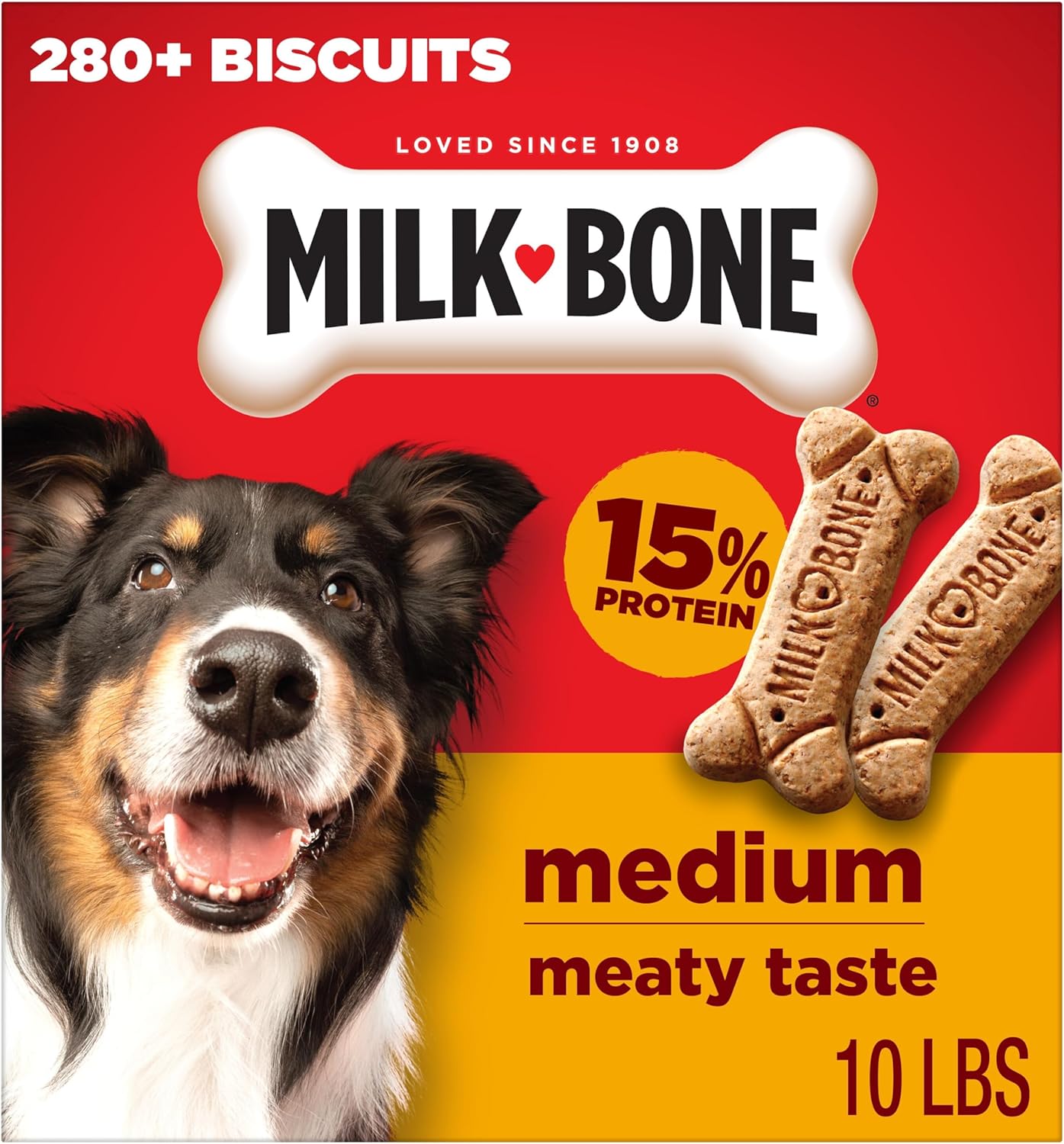Milk-Bone Original Dog Treats - Crunchy Biscuits for Medium Dogs | 10 lb Bag