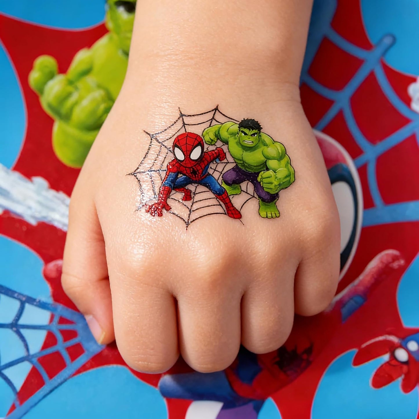 Cartoon Spider Temporary Tattoos - 60 Pcs Birthday Party Favors | Fun Stickers for Kids Activities & Rewards