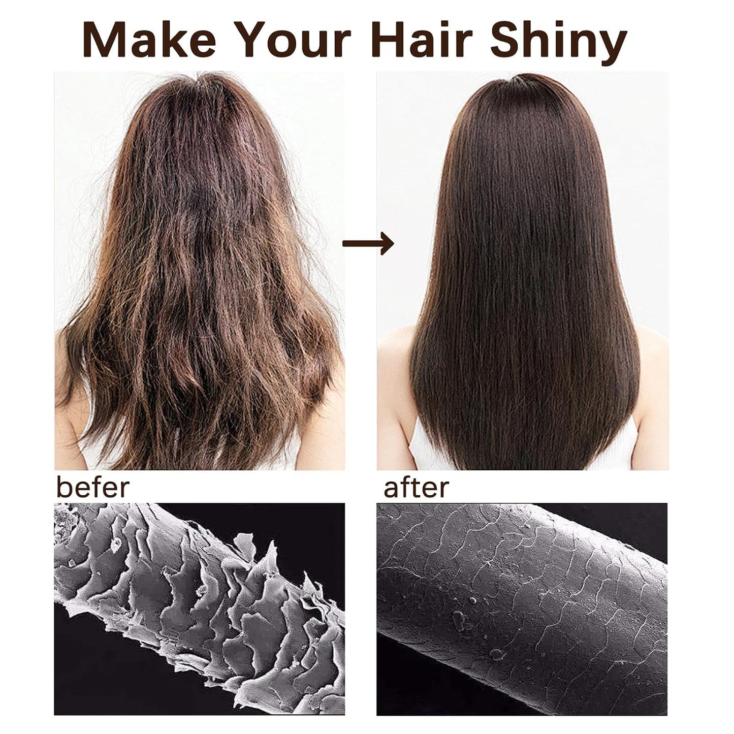 Collagen Hair Treatment - Deep Repair Conditioner & Hydrating Hair Mask for Dry, Damaged Hair | 3.38 Fl Oz (100ml)