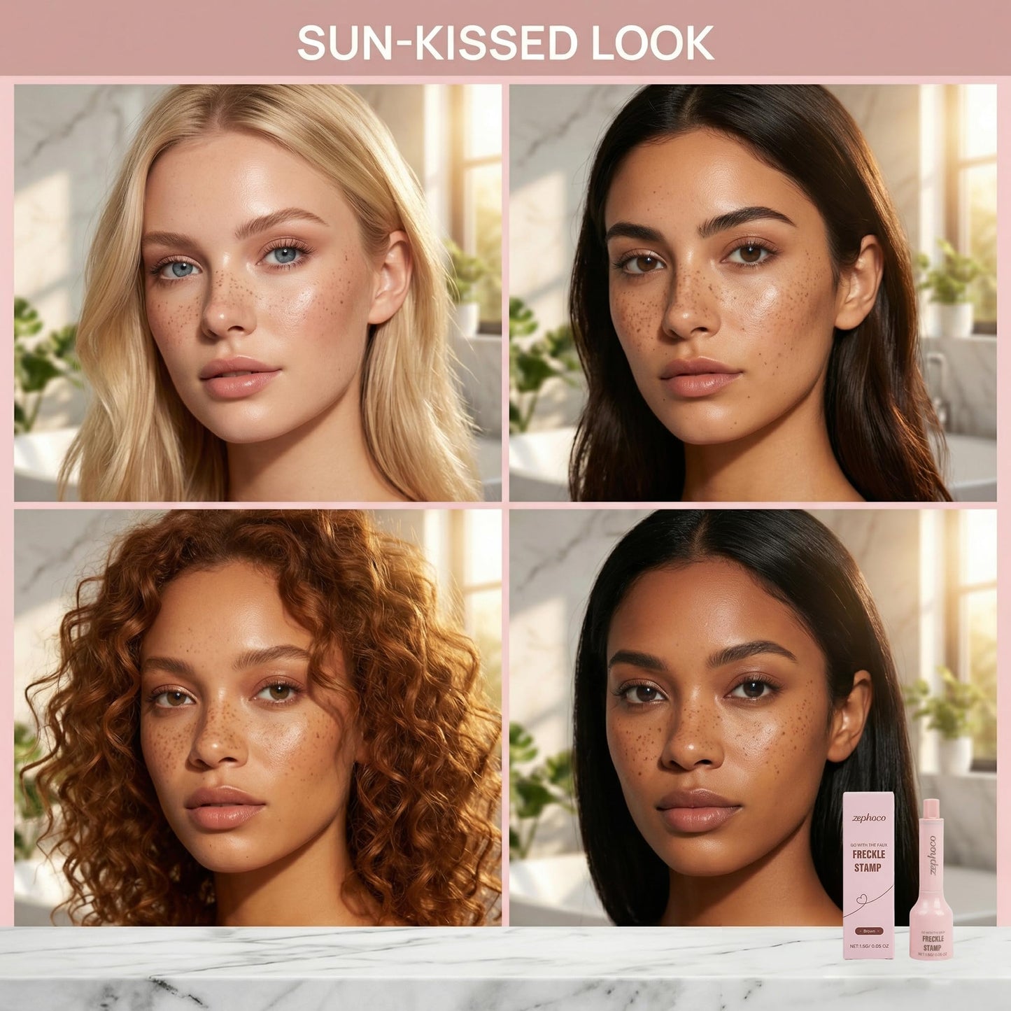 Freckle Stamp Pen,Fake Freckles Stain Marker Pencil Tool for Natural and Lifelike Sunkissed Face Freckle Makeup for Waterproof and Long-Lasting, Perfect for Travel, Vegan & Cruelty-Free