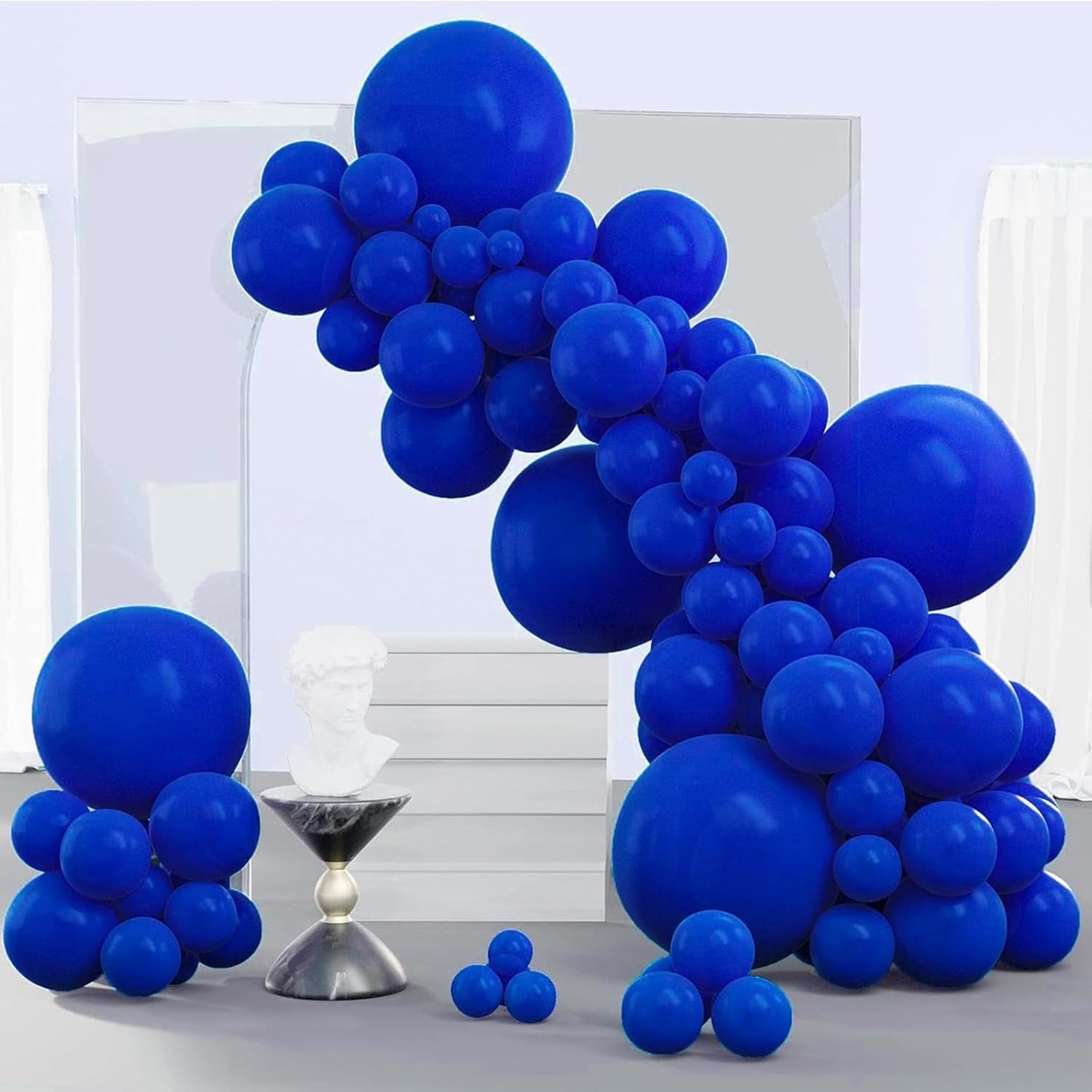 Black Balloon Arch Kit - 140 Pcs in 5-18 Inch Sizes for Baby Showers, Birthdays & Anniversaries | Elegant Black Decor