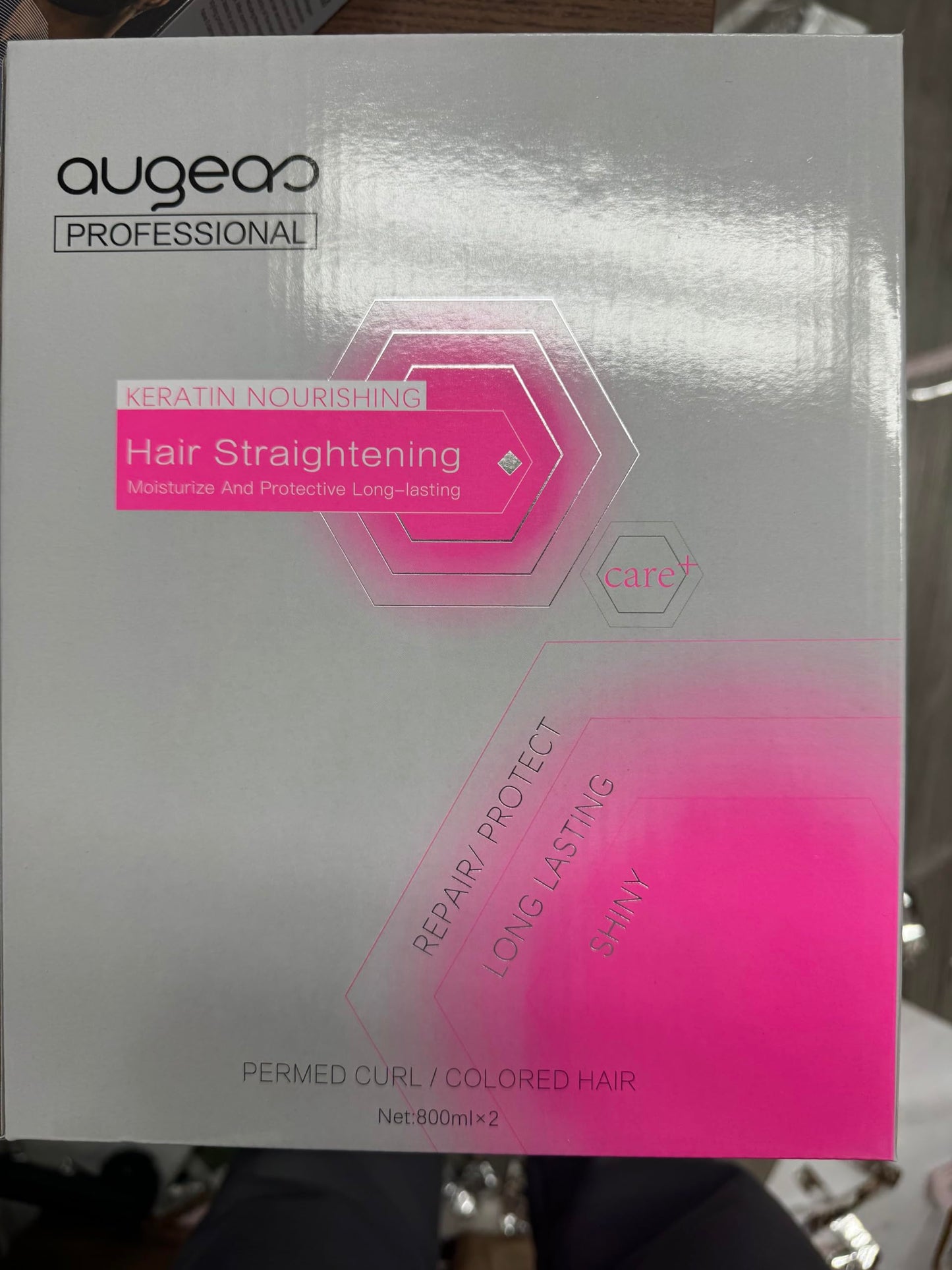 2x 800ML Smooth Hair Straightening Cream - Treatment for Curly Hair, Light Fragrance & Suitable for All Hair Types, Salon Commercial Grade