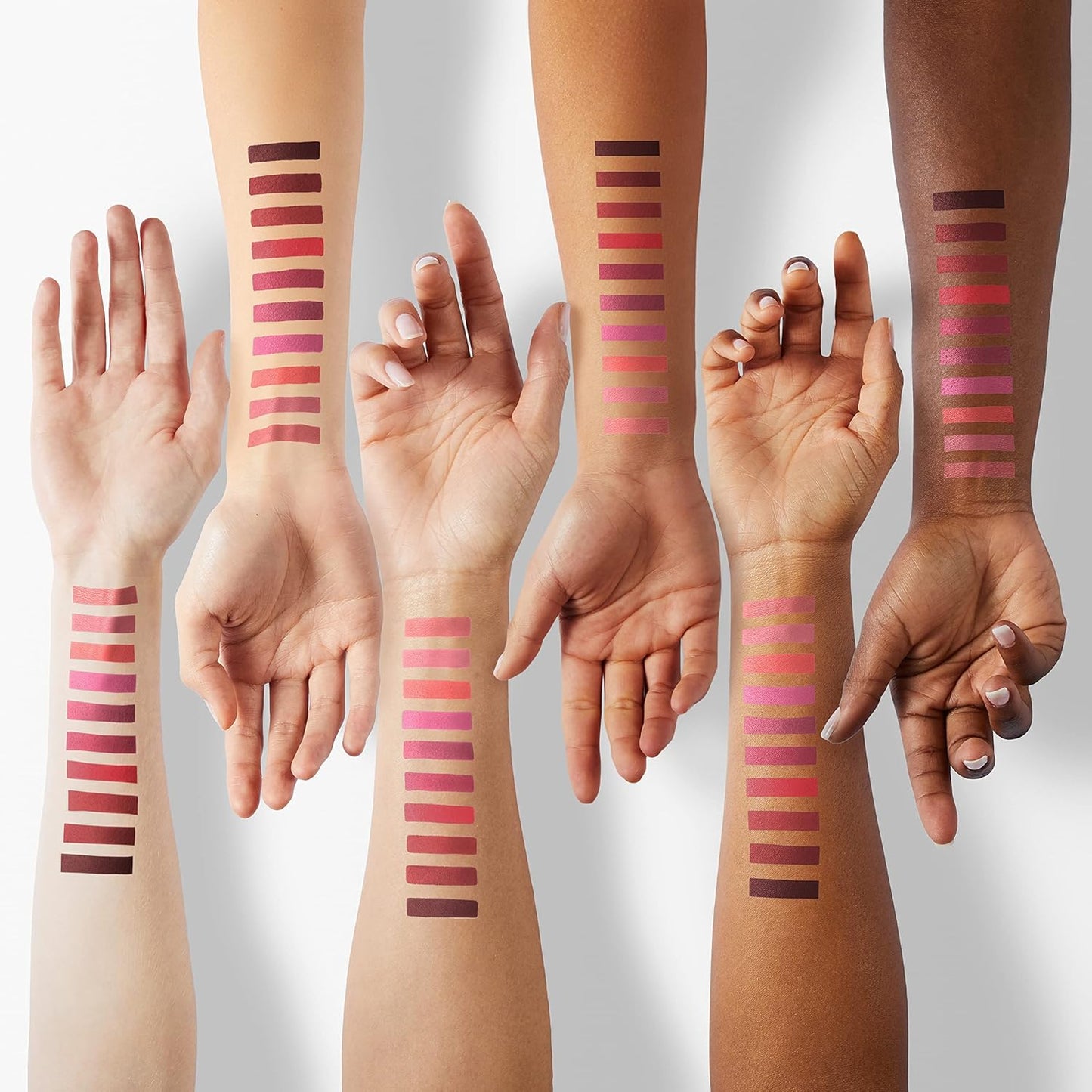 Matte Lipstick Set - 10Pcs Long-Lasting Liquid Lip Color for Black Women | Dark Ruby, Mauve, Plum & More