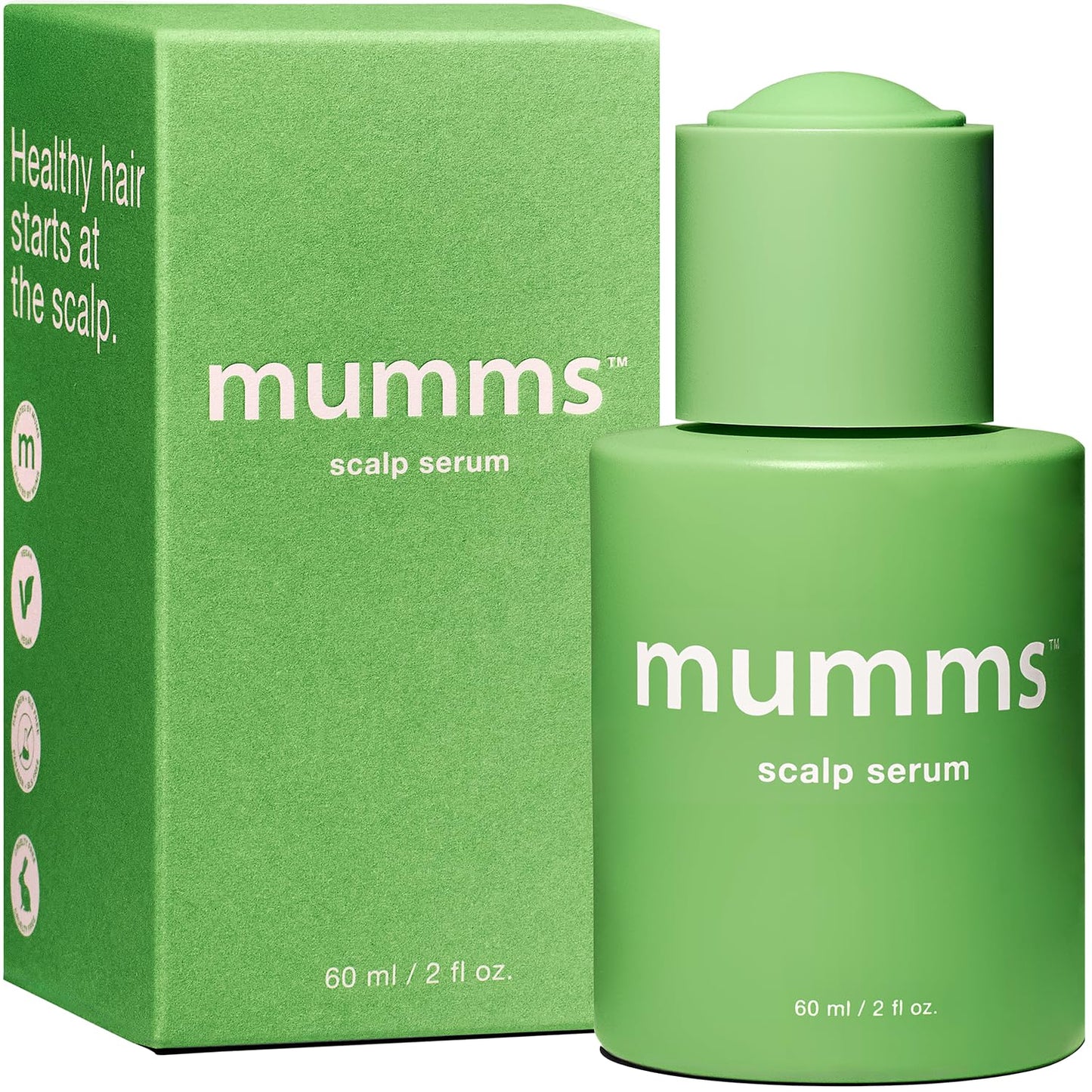 mumms Scalp Serum, Hair Growth Treatment with Saw Palmetto and Ginger Root, 2 fl oz, Daily Use
