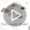 Muslin Swaddle Blankets - Pack of 4, 47x47 Inches for Newborns