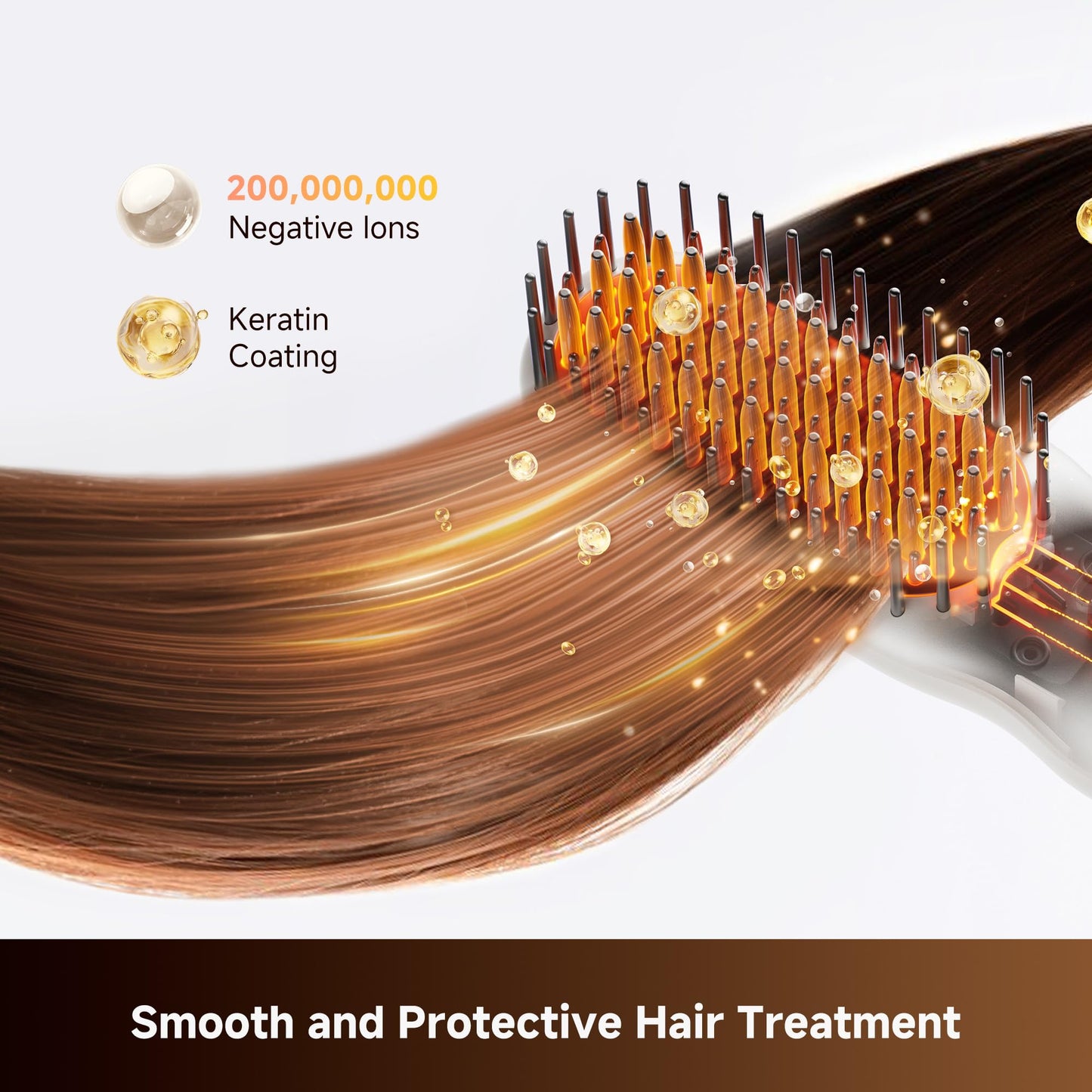 Dreame Silky Cordless Hair Straightening Comb, Rechargeable Ionic Straightener Brush for Women, 2Billion Ions, Fast Heating MCH & 7 Temp Settings Hot Comb, 5D Wide-Bristle Design, Mini Travel Size