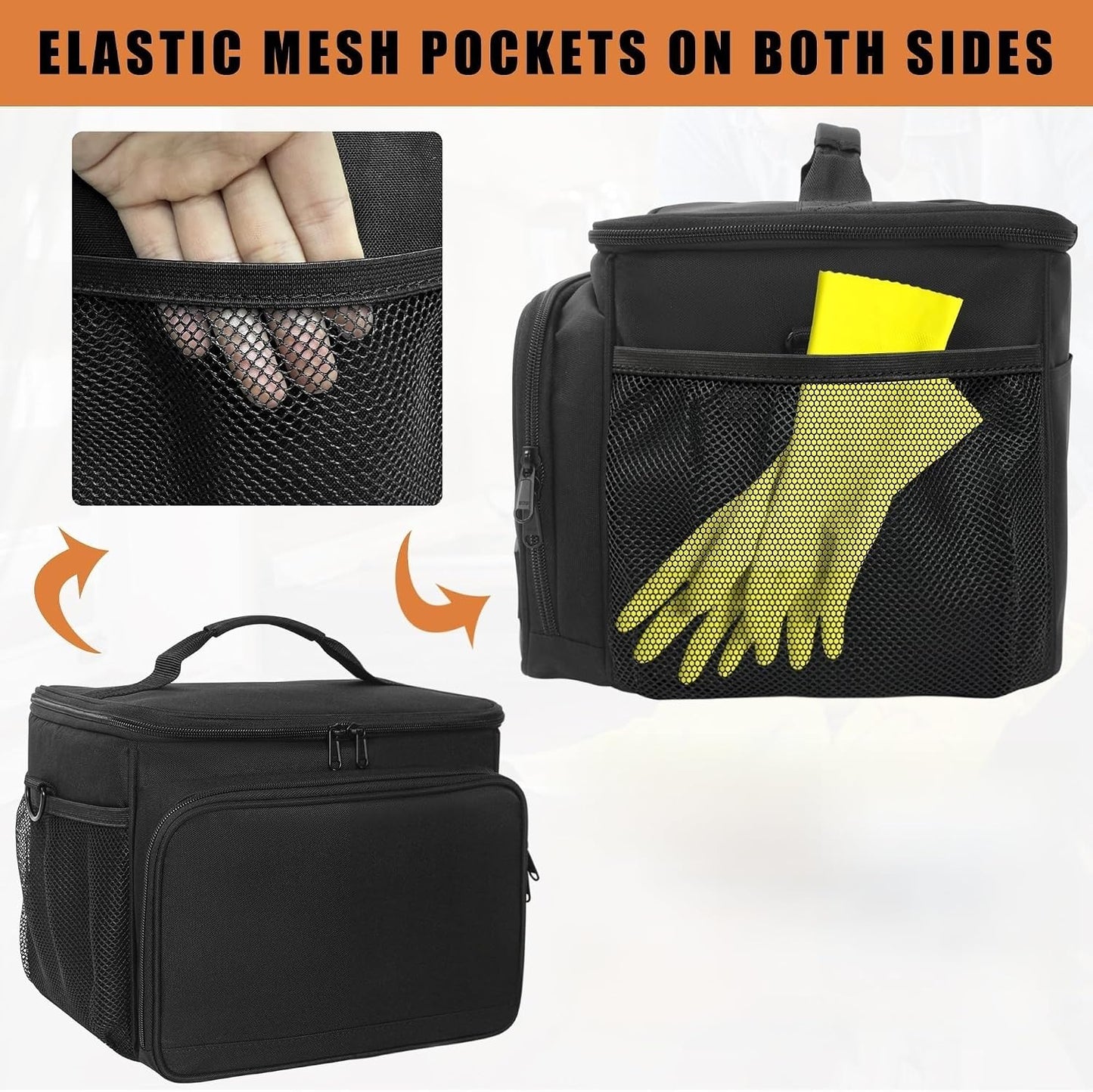 Portable Barber Supplies Bag - Professional Hair Clipper Organizer with Shoulder Strap | Ideal for Scissors, Clippers & Trimmers