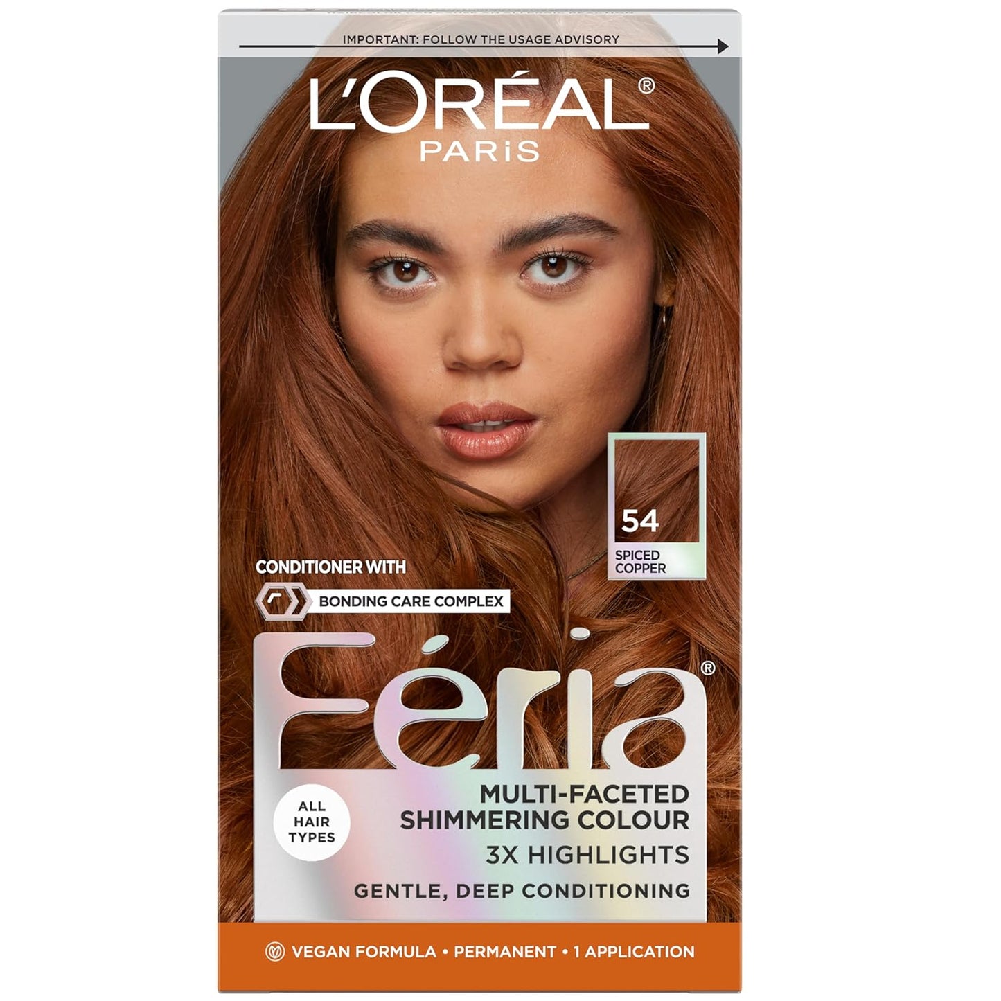 L’Oreal Paris Feria Hair Color - High Intensity Jet Black Dye for 3X Highlights | 1 Kit