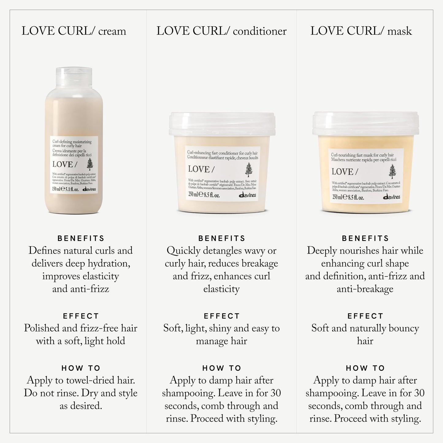 LOVE CURL/Mask, 8.5 oz.