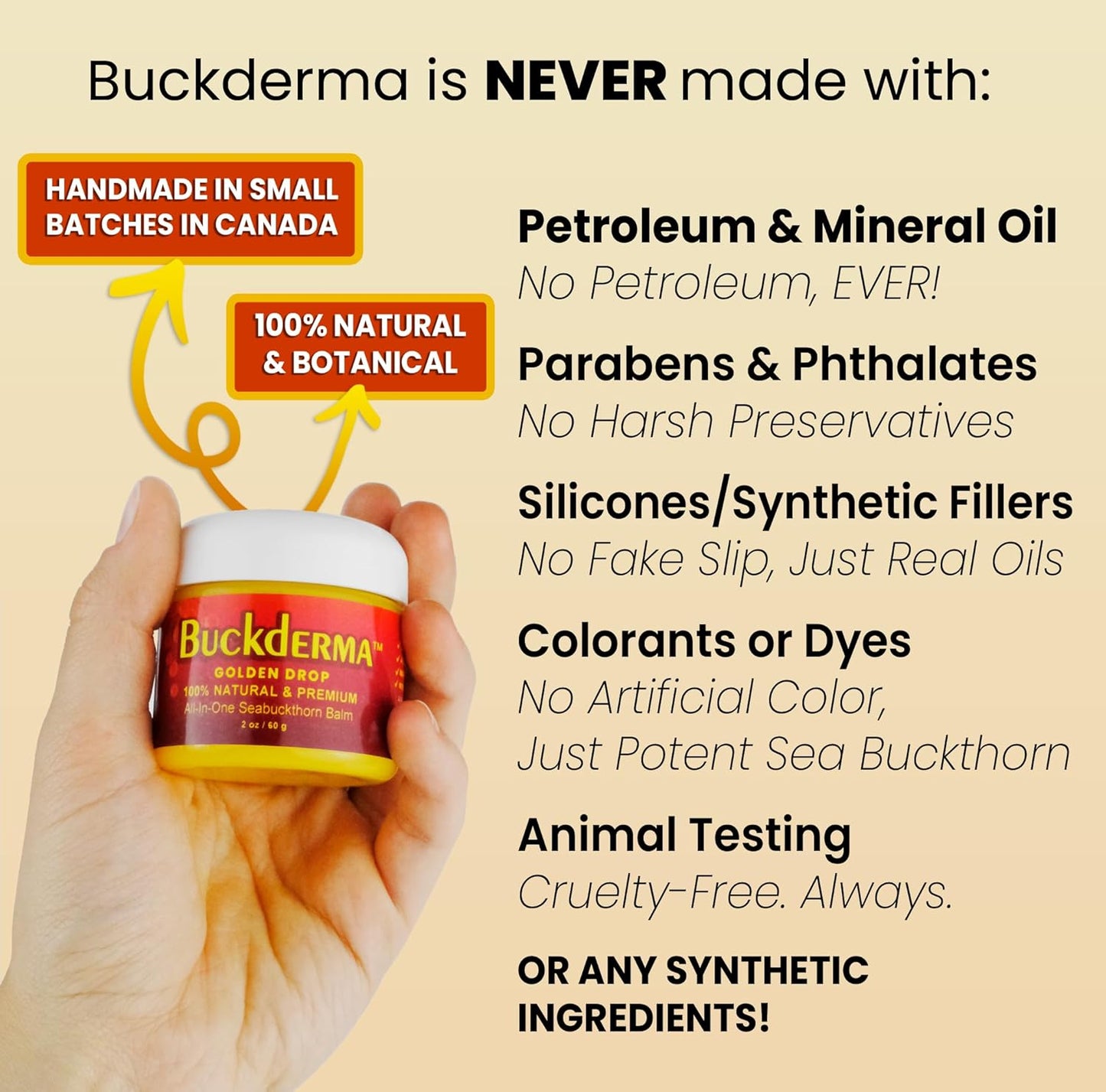 Seabuckthorn Balm - All-In-One Essential Oil Facial Moisturizer & Makeup Remover | 2 Ounce