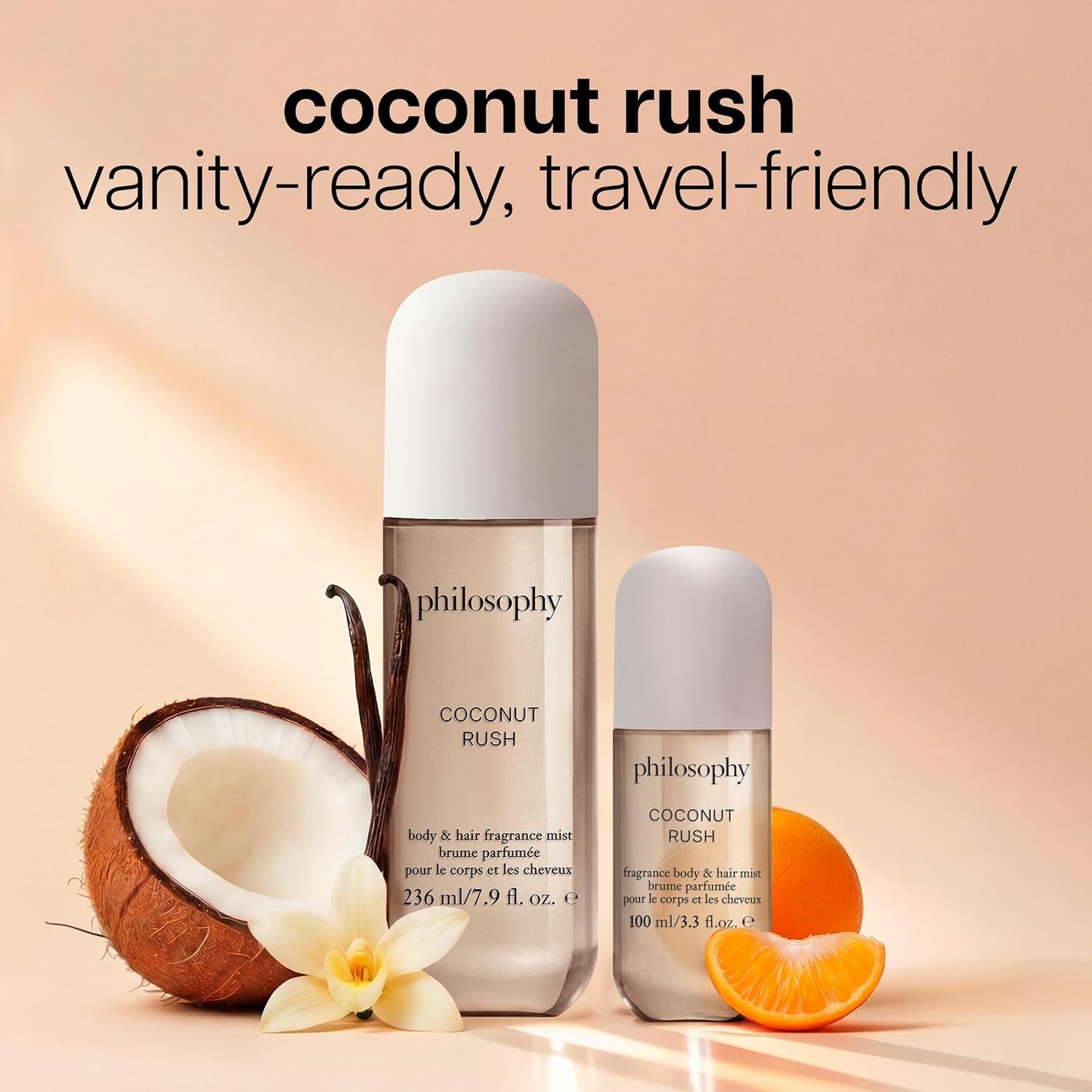 Philosophy Hair and Body Mists - Long-Lasting Fragrance Mist for Women | Hydrating Vanilla, Pistachio & Coconut Scents