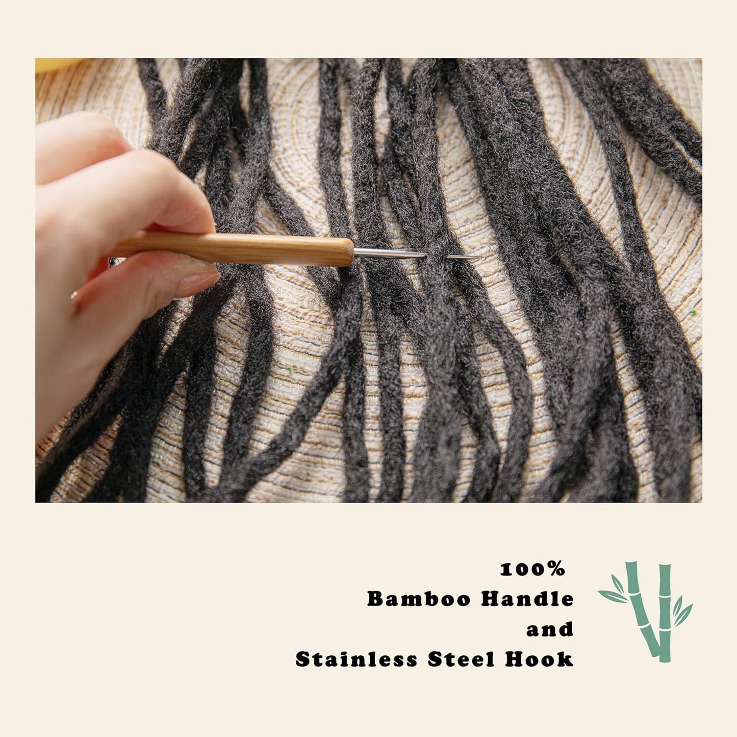 Dreadlock Crochet Hook - Loc Needle for Dreads & Interlocking Tool | 0.75mm Size