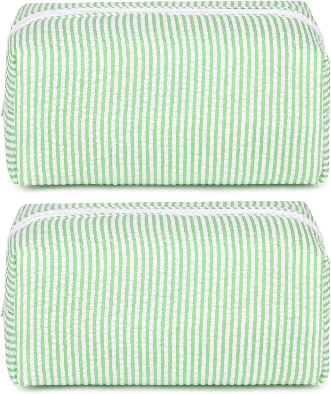 Bridesmaid Proposal Gifts - 6PCS Corduroy Blue Makeup Bags | Wedding Party Favors & Toiletry Organizers
