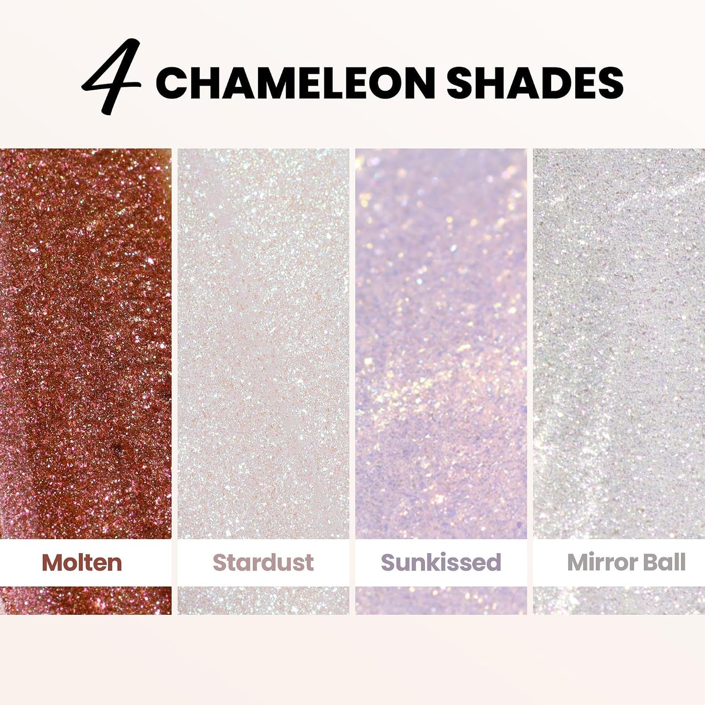 LONDONTOWN Shimmer Nail Highlighter - Iridescent Nail Polish Treatment | Vegan Cruelty-Free, Gold Pink - 0.40 fl oz