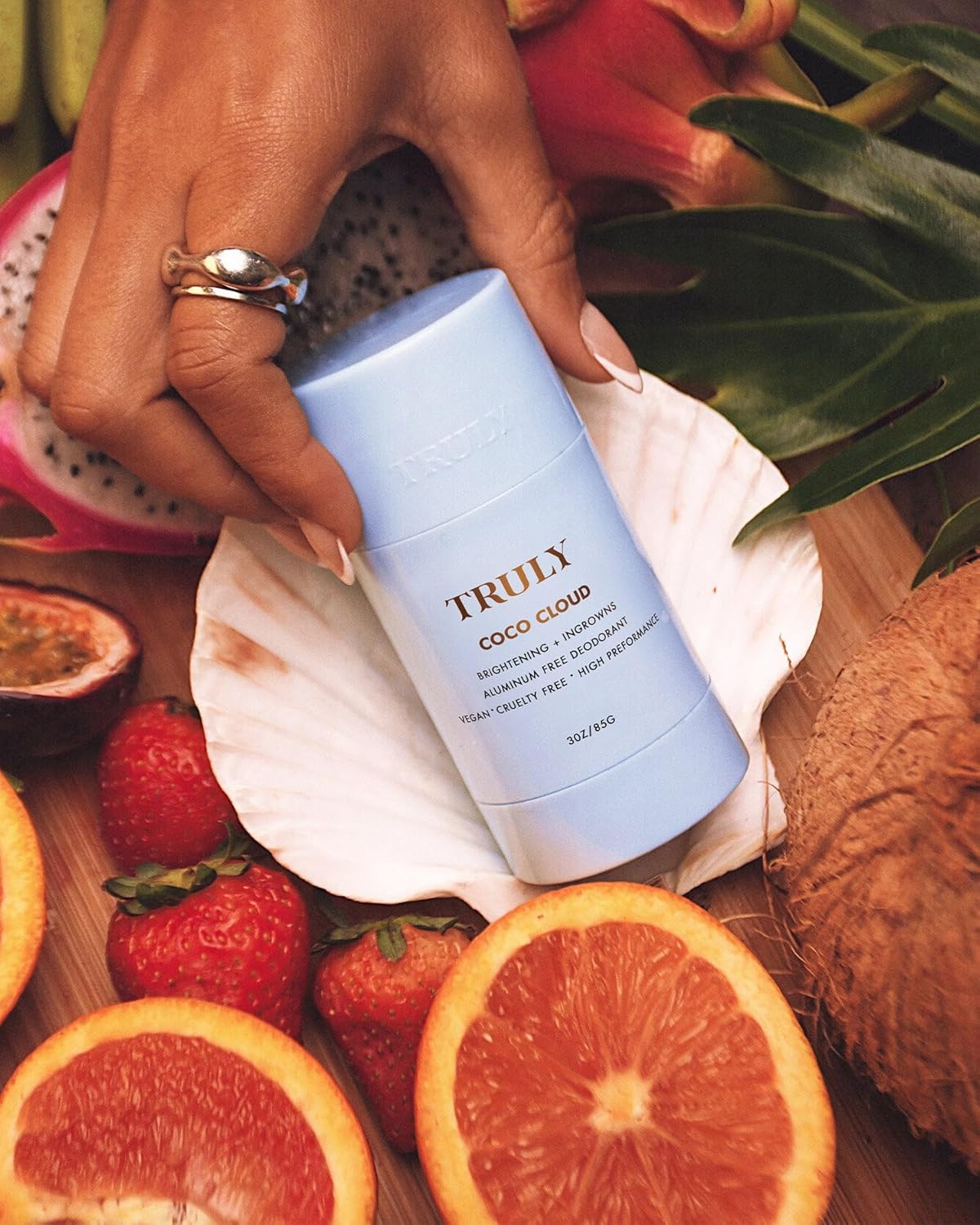 Coco Cloud Deodorant - Aluminum-Free, Gentle Formula for Body Odor & Ingrown Hairs | Coconut & Vanilla Scent | 3 Oz