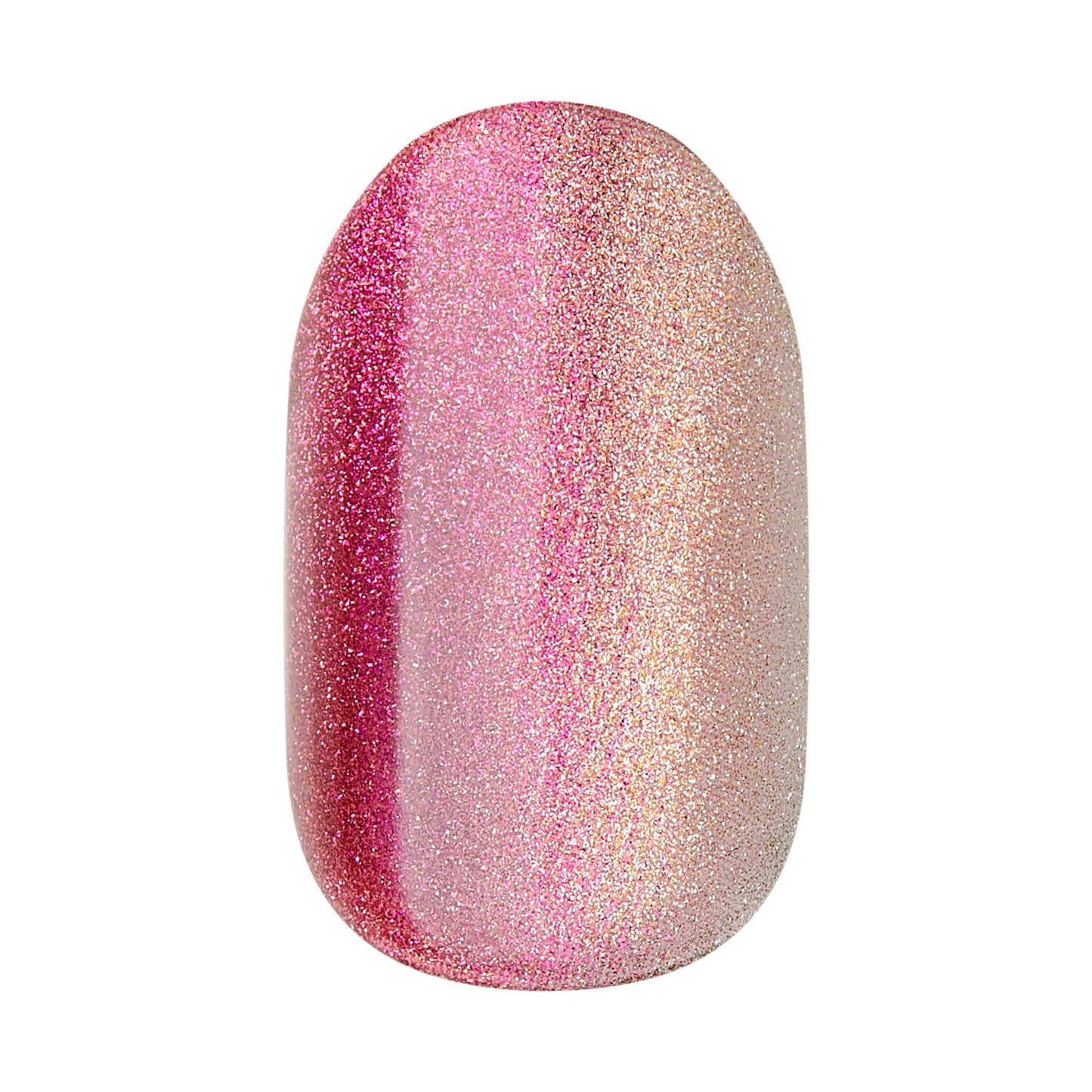 Kiss colorFX by Impress Press On Nails, Walk Out, 30 No Glue Peel and Stick Nails Kit with IMPROVED Adhesive, Pink Short Oval Pearlescent Effect, Includes Prep Pad, Manicure Stick & Mini File