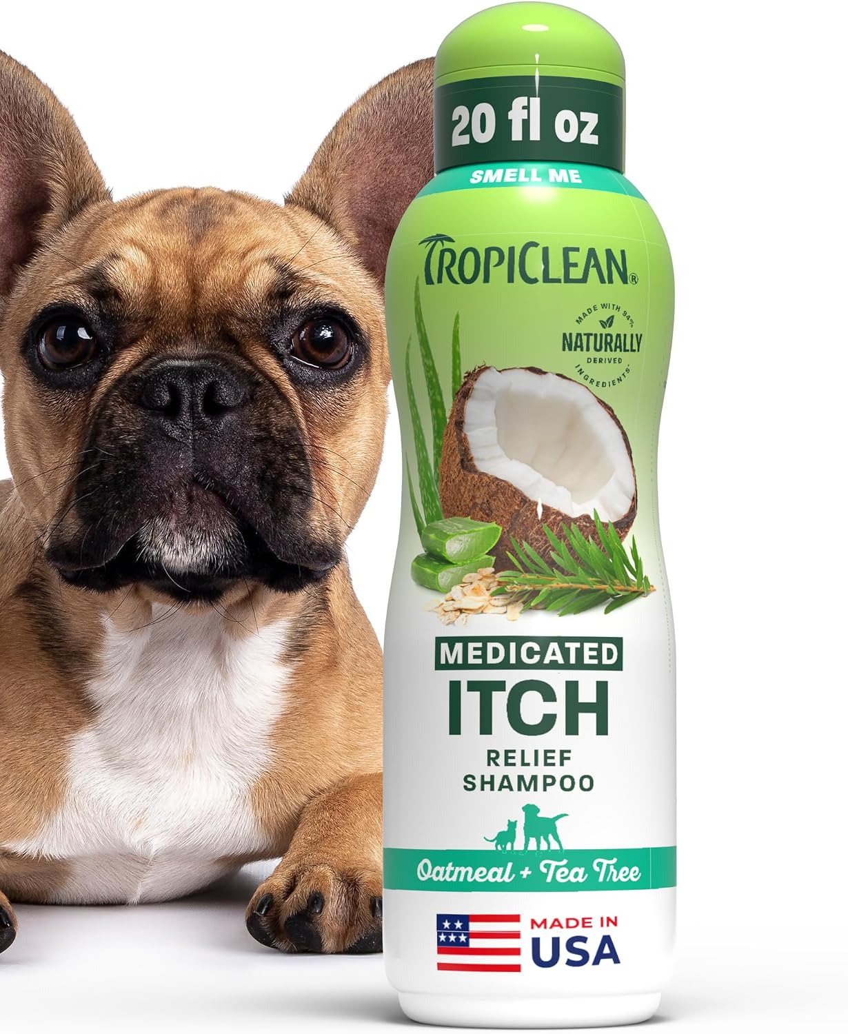 TropiClean 2-in-1 Dog Shampoo & Conditioner - Moisturizing Papaya Scent | Puppy & Cat Safe, 20oz