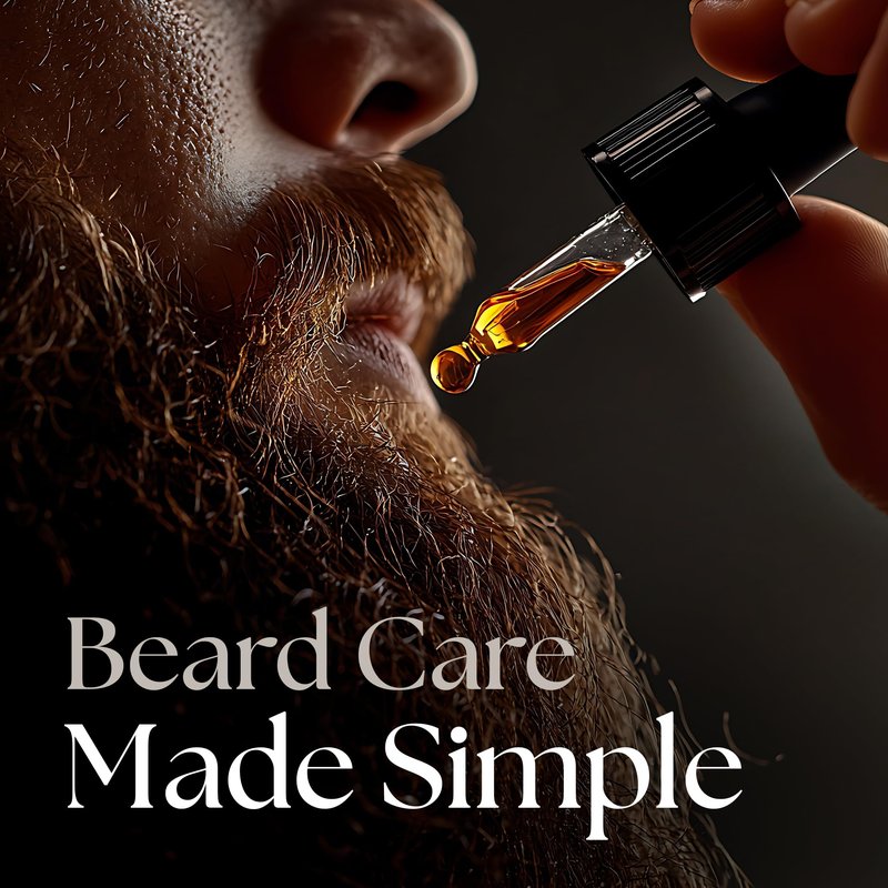 PURPLE DUCK Men's Natural Beard Oil – Hydrating & Nourishing Oil for Beard Growth – Organic Formula for a Softer, Fuller Beard – Smoked Vanilla 1 Oz