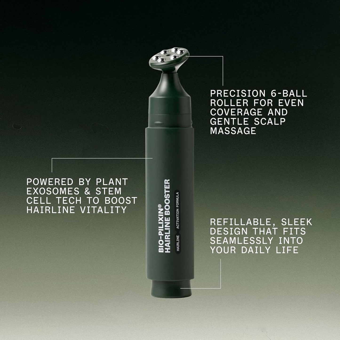 Bio-Pilixin® Hairline Booster Refill - Exosome Hair Activation Formula for Hairline Longevity | 15 mL/0.5 oz