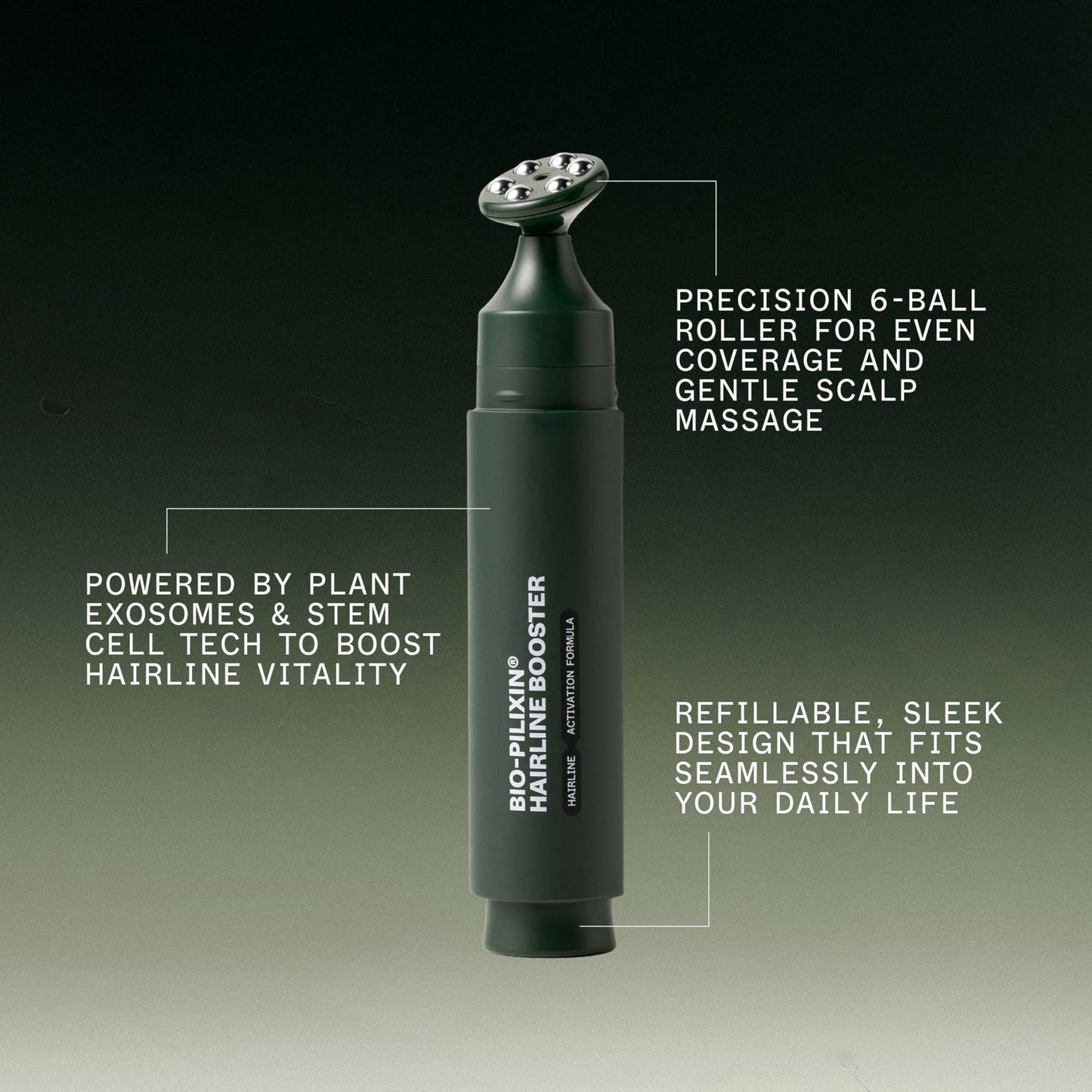 Scandinavian Biolabs Bio-Pilixin® Hairline Booster Refill | Does Not Include Rollerball Applicator | Exosome Hair Activation Formula for Hairline Longevity, 15 mL/ 0.5 oz (Pack of 3)