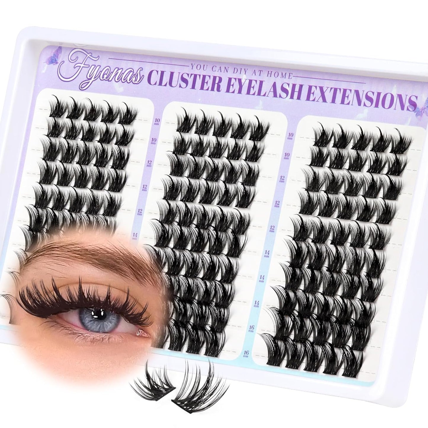 Manga Eyelash Clusters - Spiky Individual Lashes for Volume & Cosplay | 80Pcs C Curl