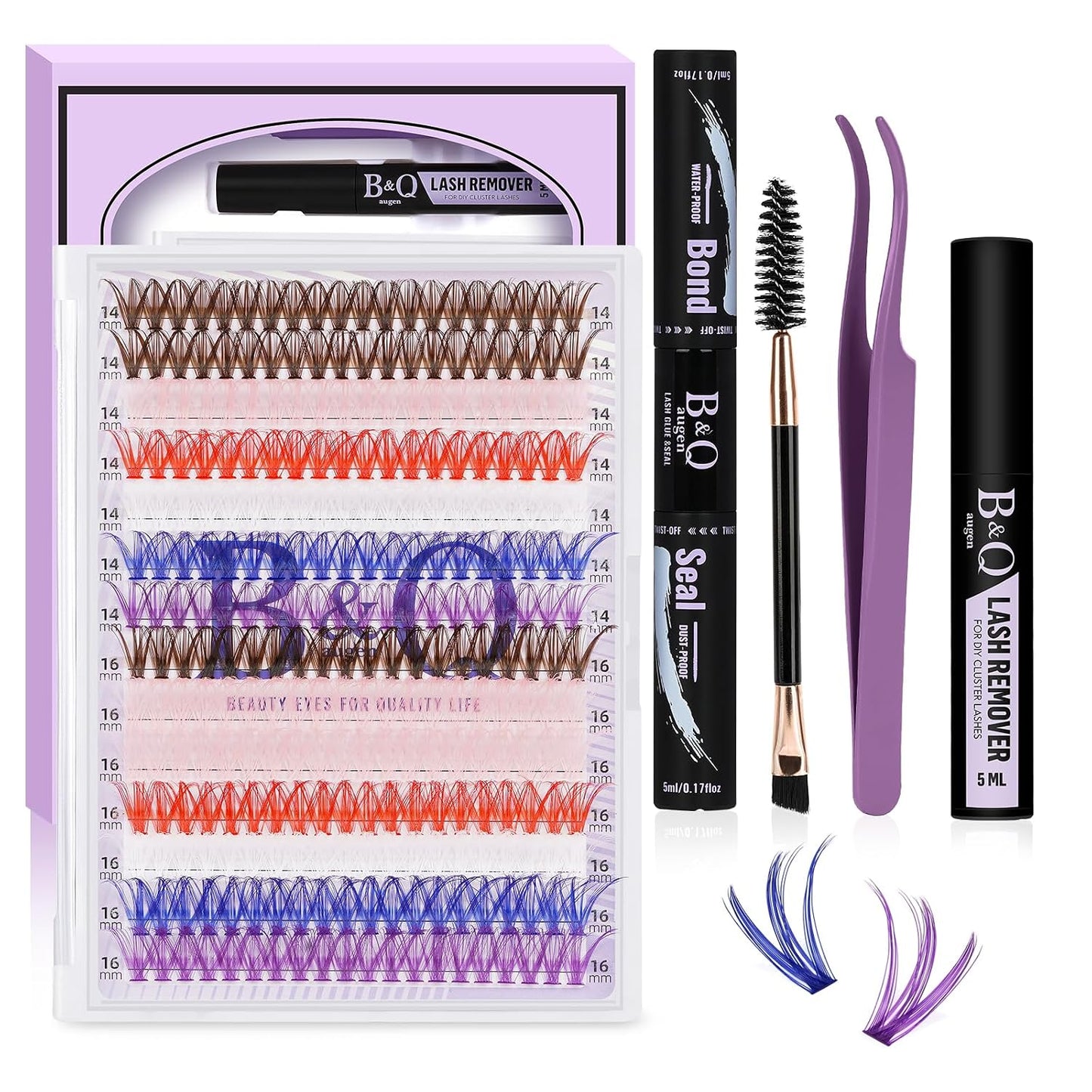 Lash Clusters 280PCS - Natural Wispy Eyelash Extensions 9-16mm | Soft Thin Band for DIY Comfort
