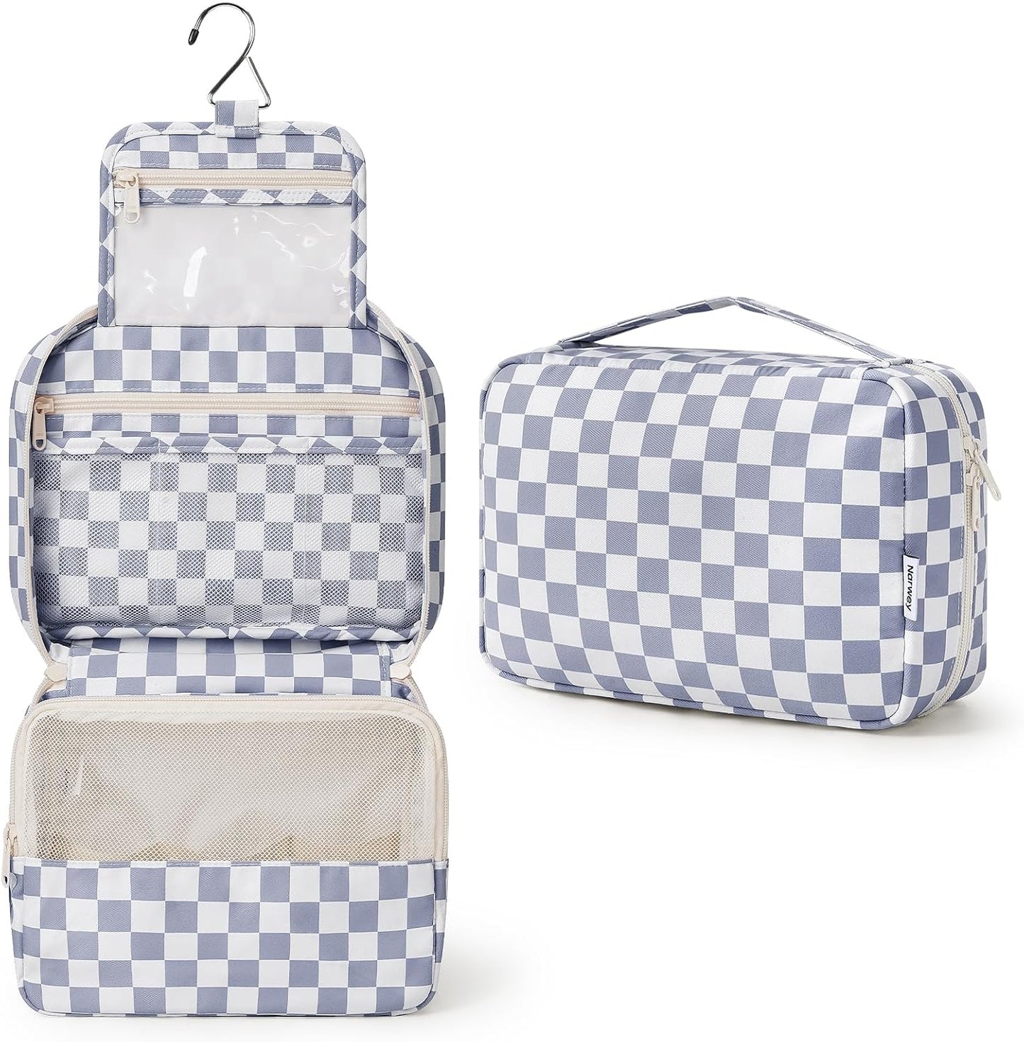 Travel Toiletry Bag for Women - Small Hanging Makeup Organizer | Lightweight & Compact Design