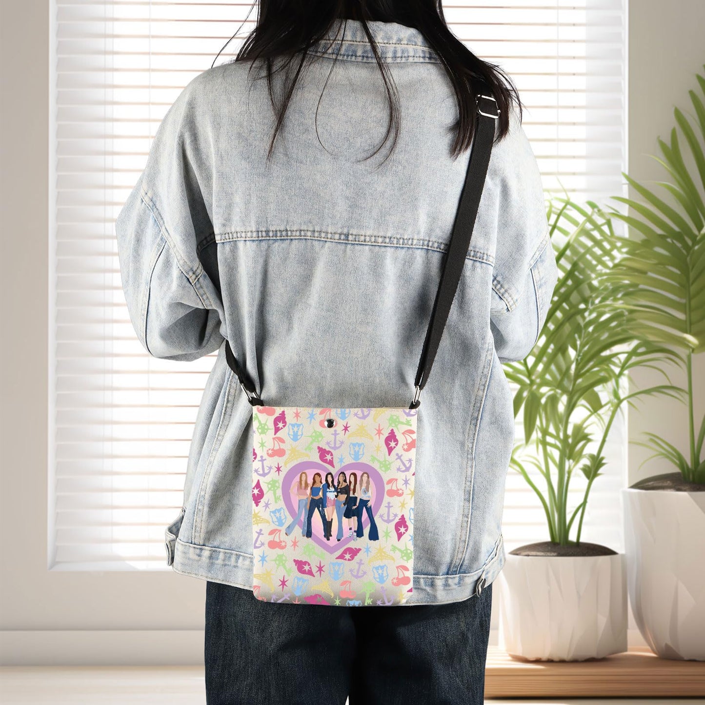 MNIGIU Singer Fans Crossbody Bag Global Group Concert Merch Korea Pop Music Shoulder Bag Band Lover Gift (Global Group CB)