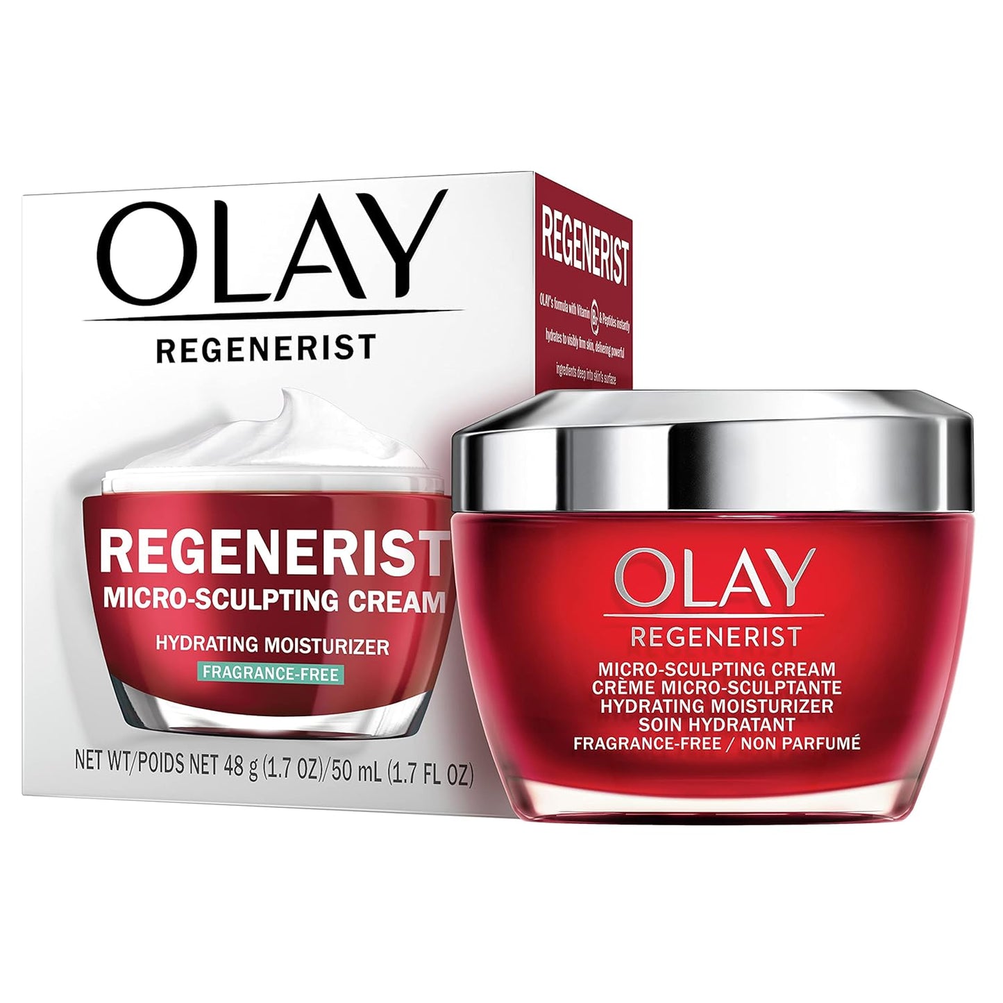 Olay Regenerist Micro-Sculpting Cream - Fragrance-Free Anti-Aging Moisturizer | 1.7 Oz / 50 mL