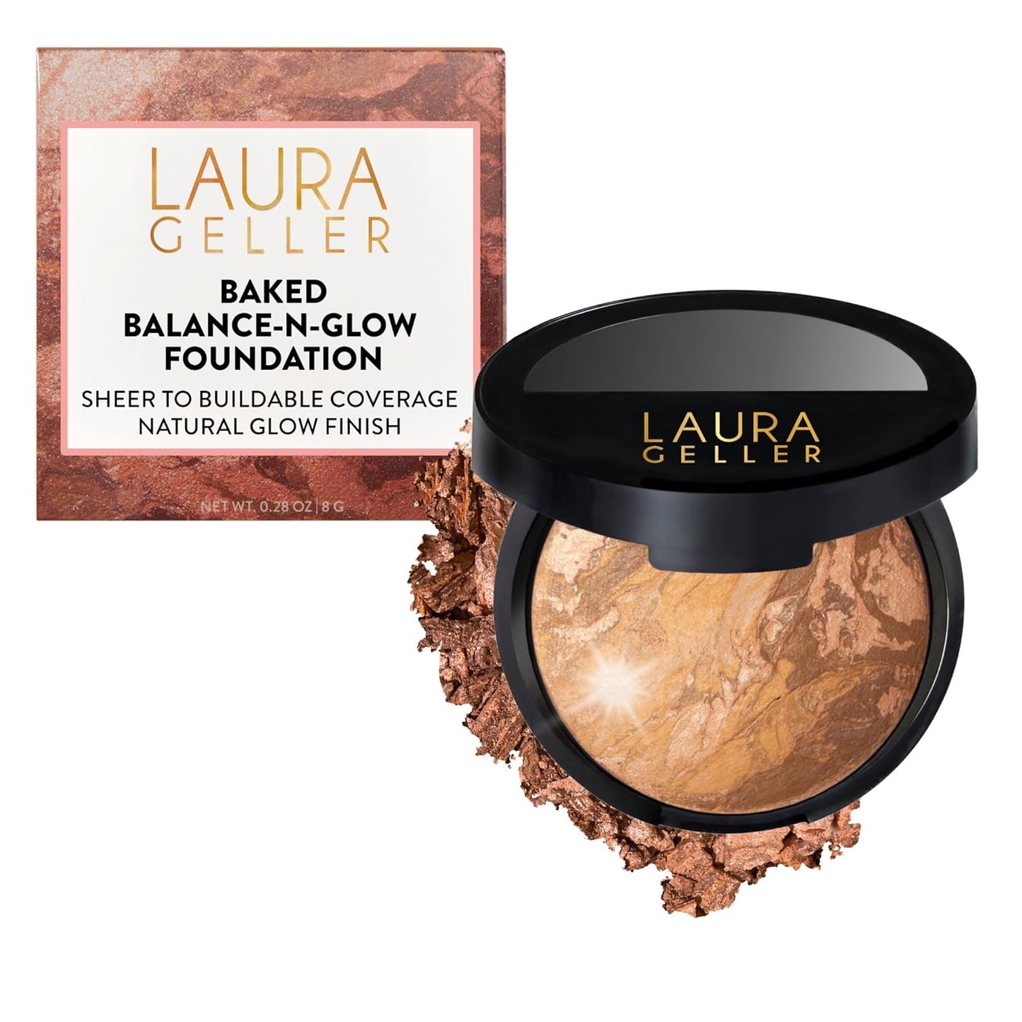 Laura Geller Baked Balance-N-Glow Foundation - Illuminating, Buildable Sheer to Light Coverage | Fair Shade