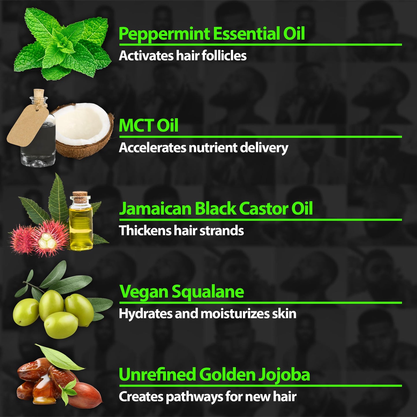 Beard Growth Kit w/GROW XXL Beard Oil for Men/Conditioner & Accelerator for Facial Hair + GROW 11-in-1 Mens Shampoo & Conditioner (Hair Growth Shampoo for Men w/Biotin) - Formulated in America